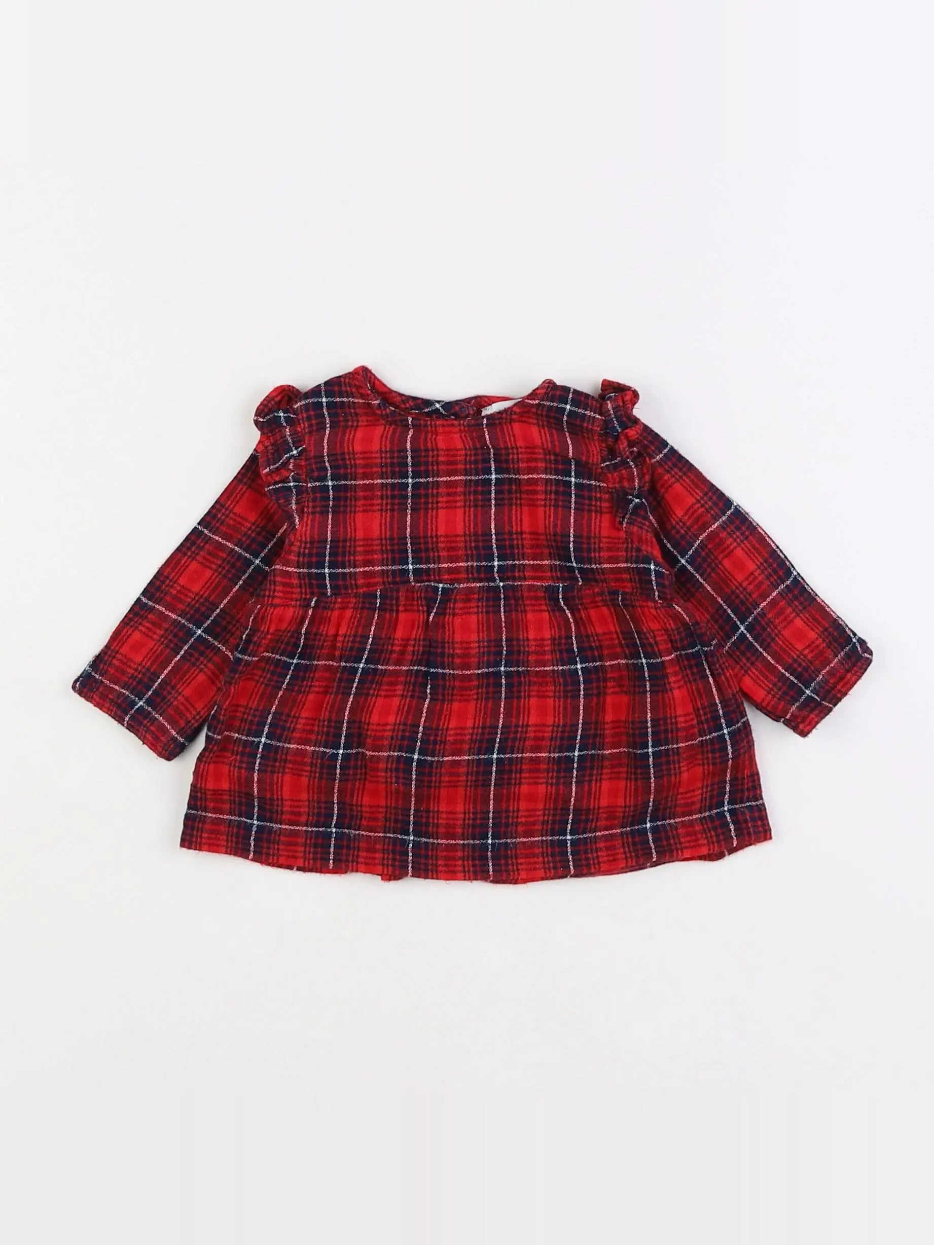 Vertbaudet - blouse rouge - 3 mois