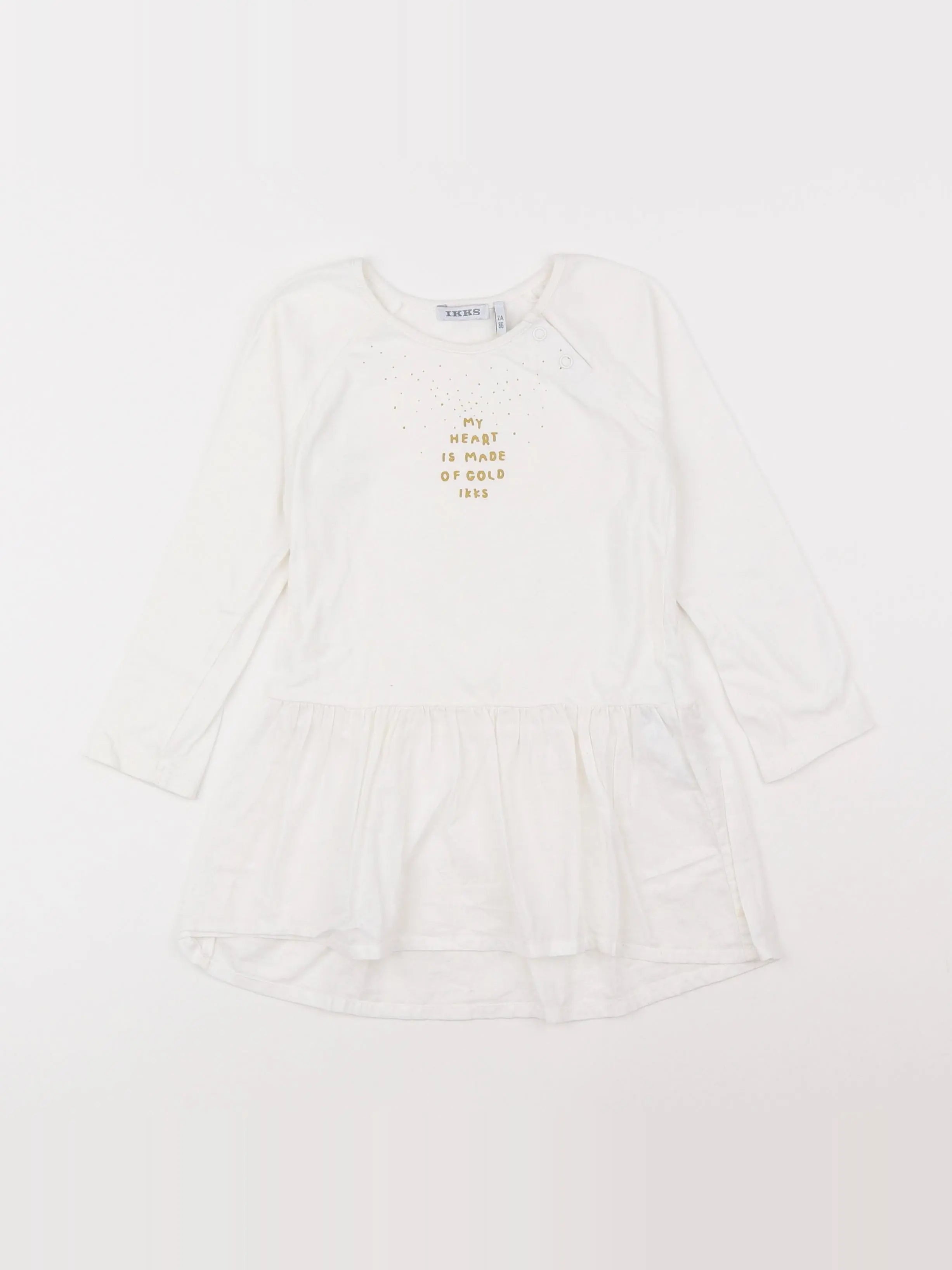 IKKS - robe blanc - 2 ans