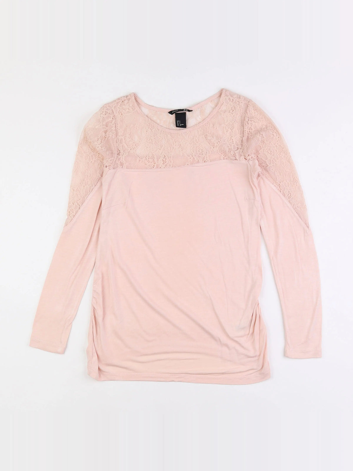H&M - tee-shirt grossesse rose - 36 à 38