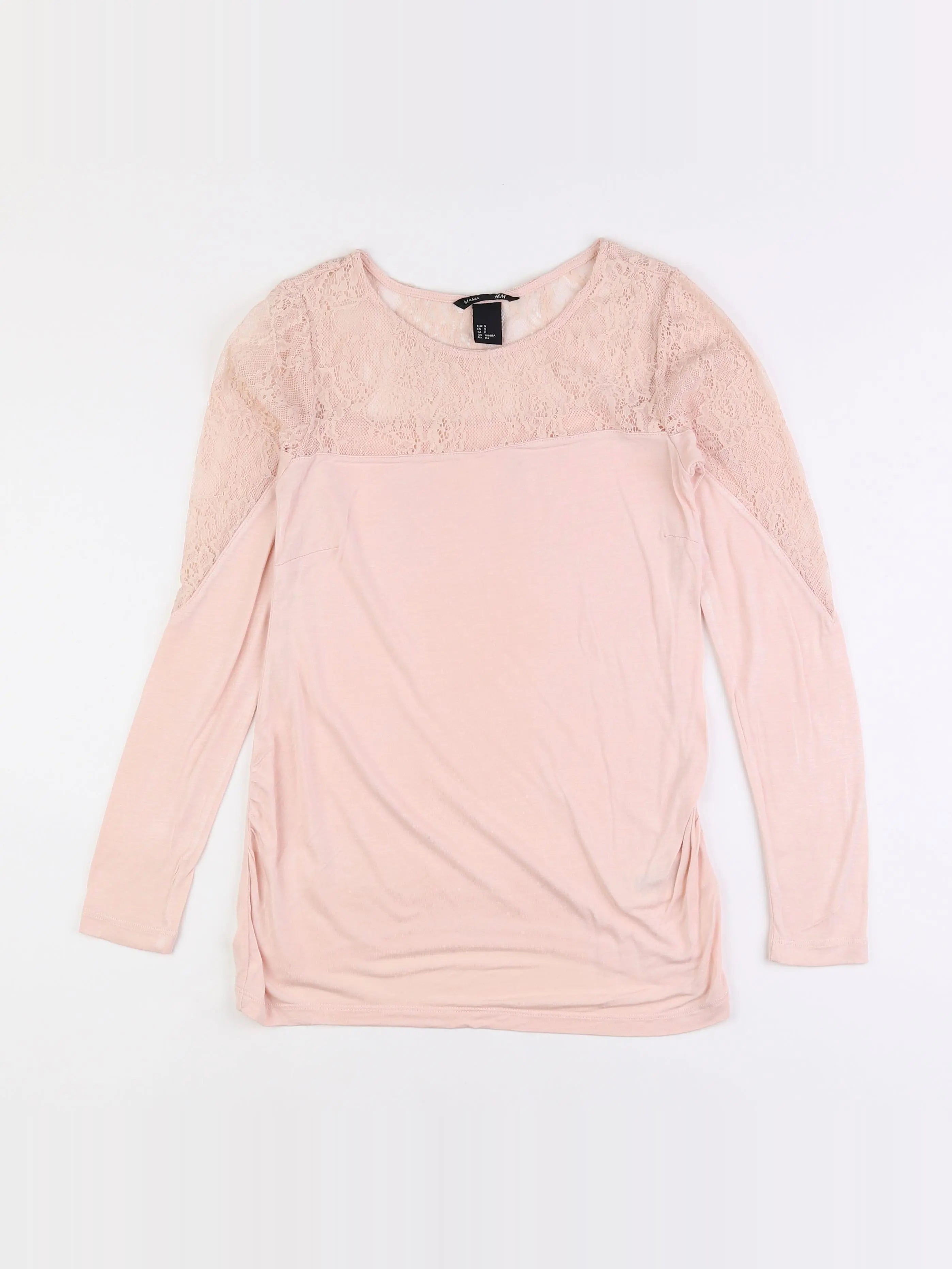 H&M - tee-shirt grossesse rose - 36 à 38