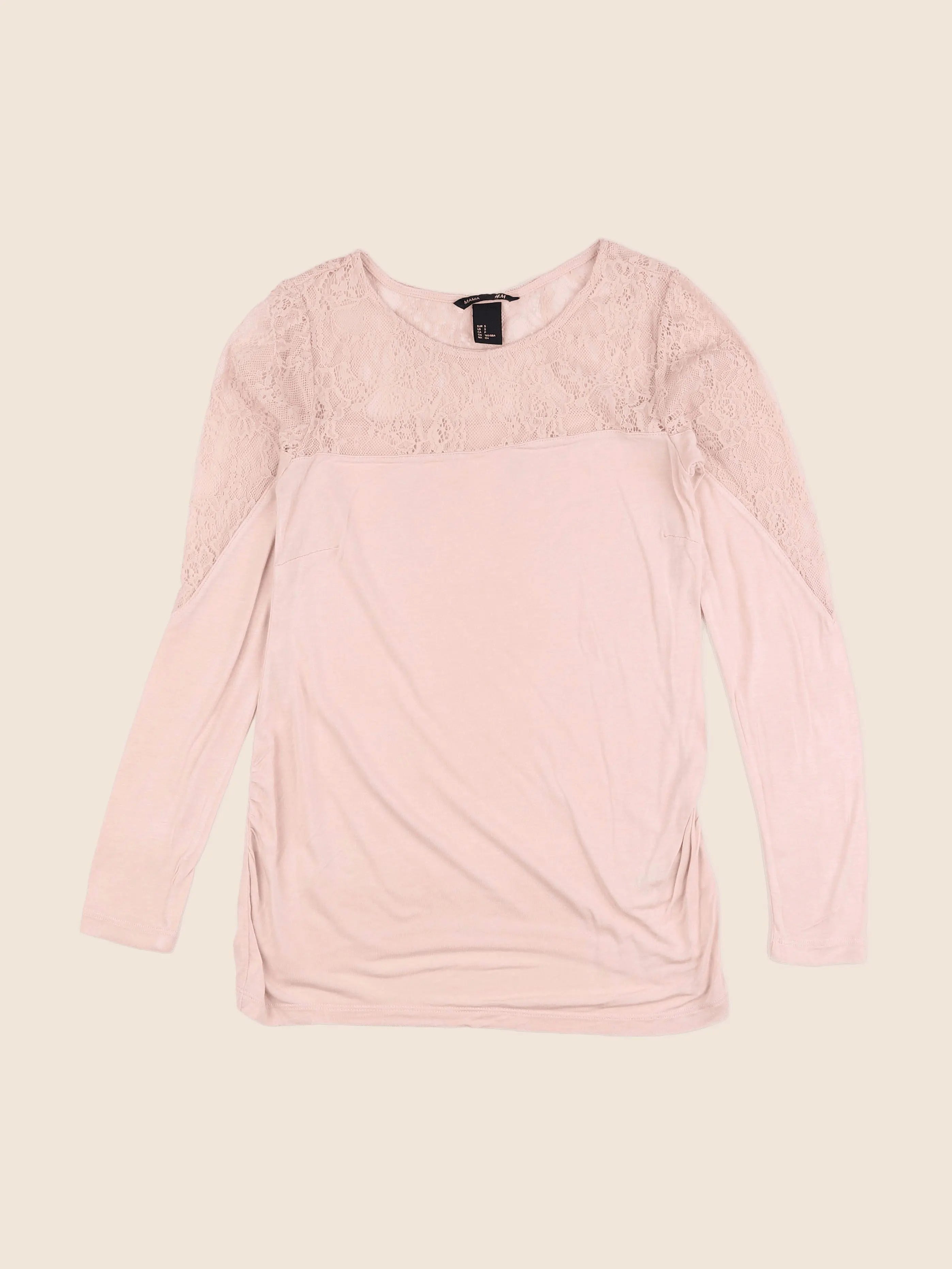 H&M - tee-shirt grossesse rose - 36 à 38