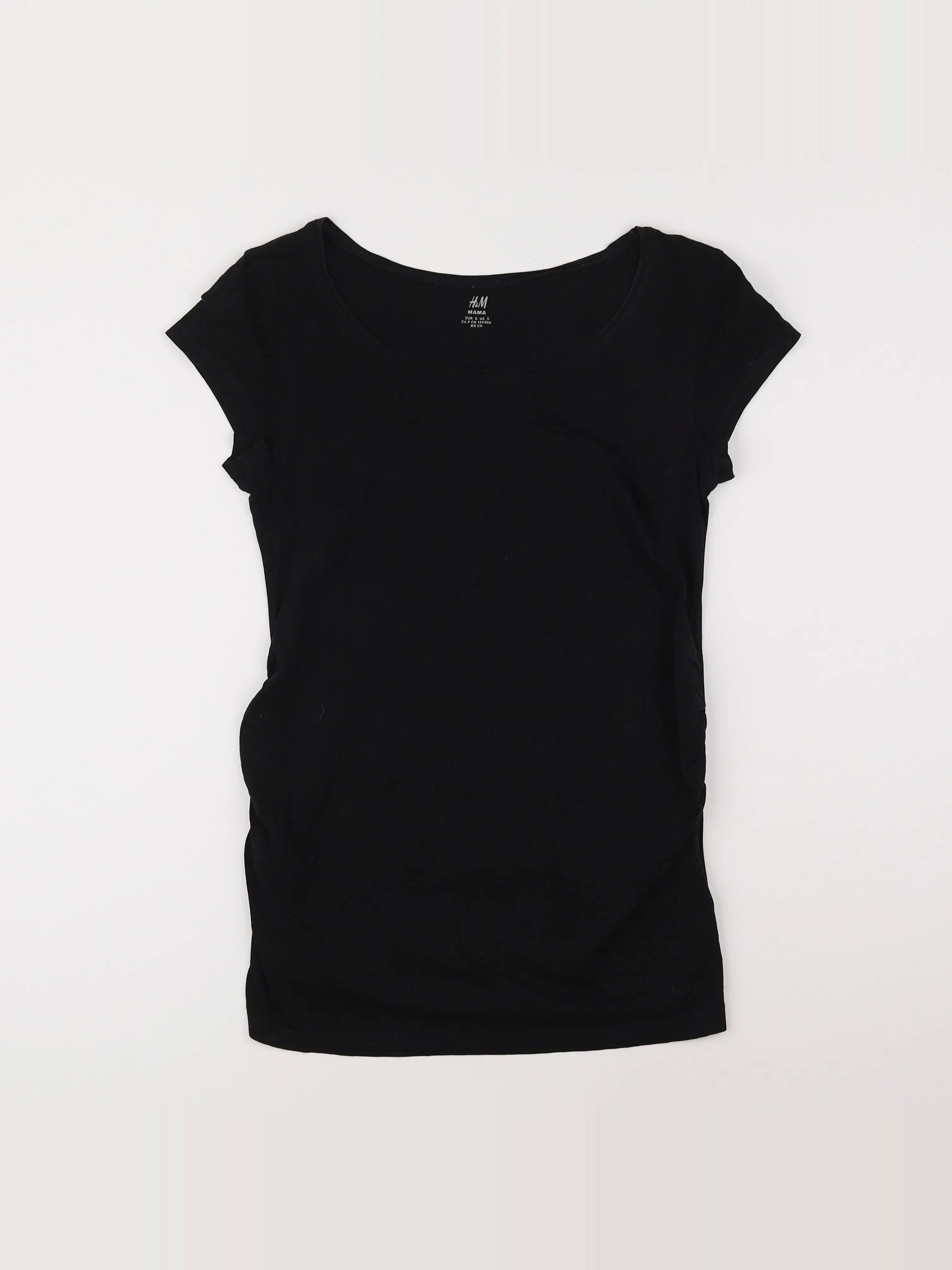 H&M - tee-shirt grossesse noir - 36 à 38