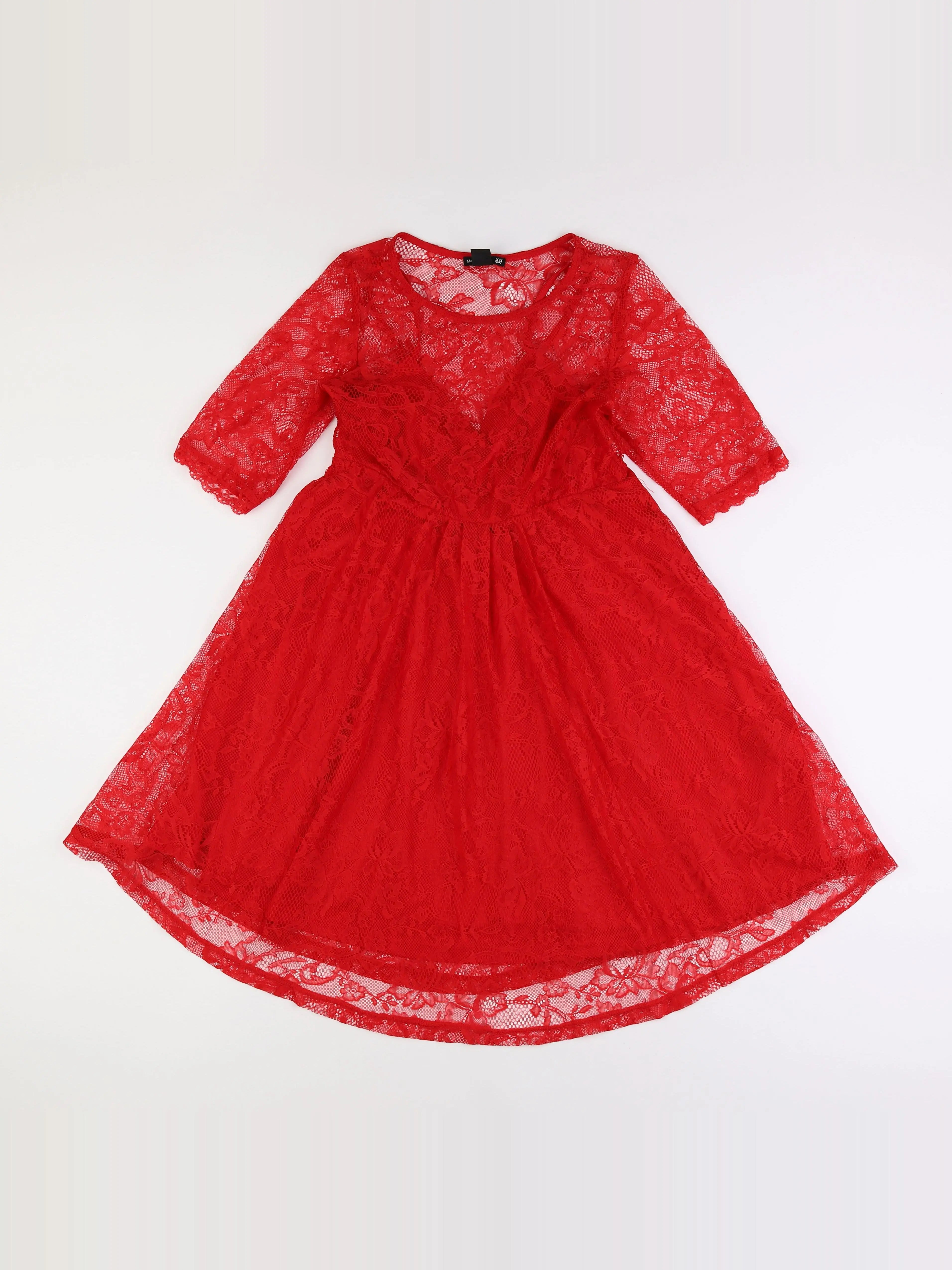 H&M - robe grossesse rouge - 36 à 38