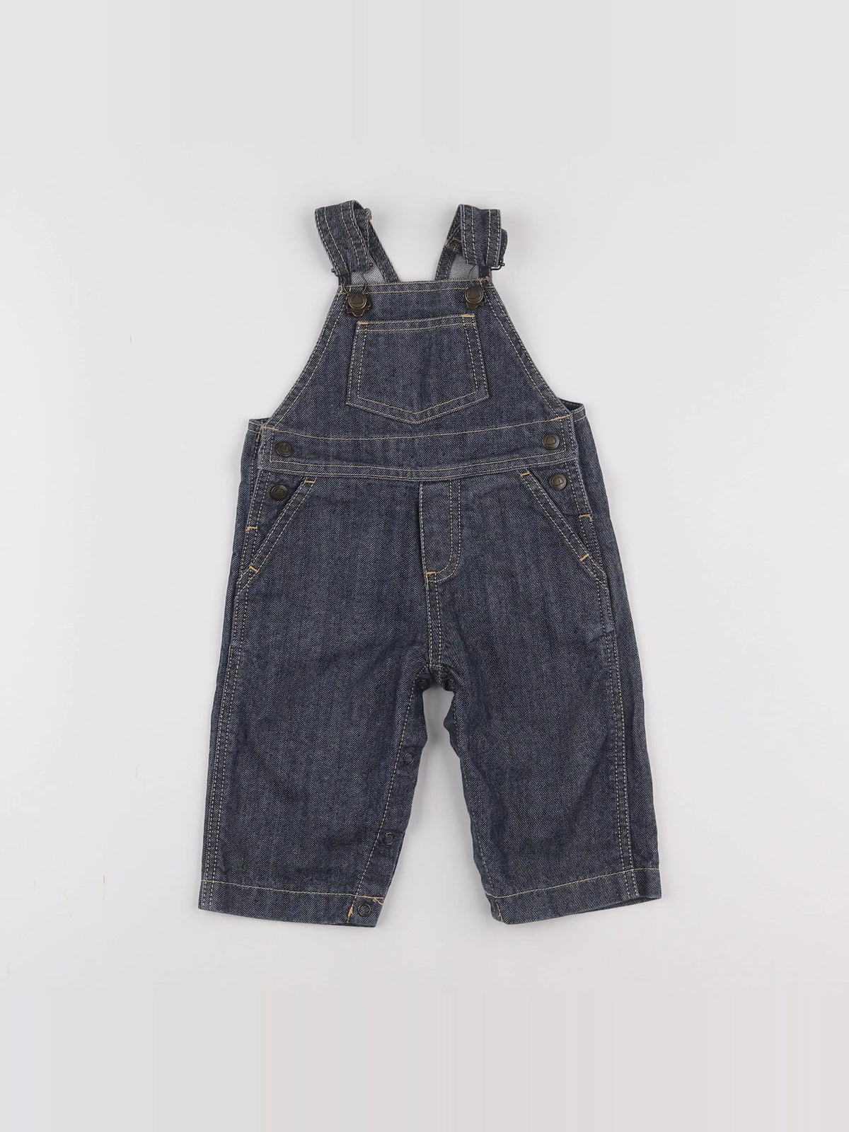 Petit Bateau - salopette bleu - 6 mois