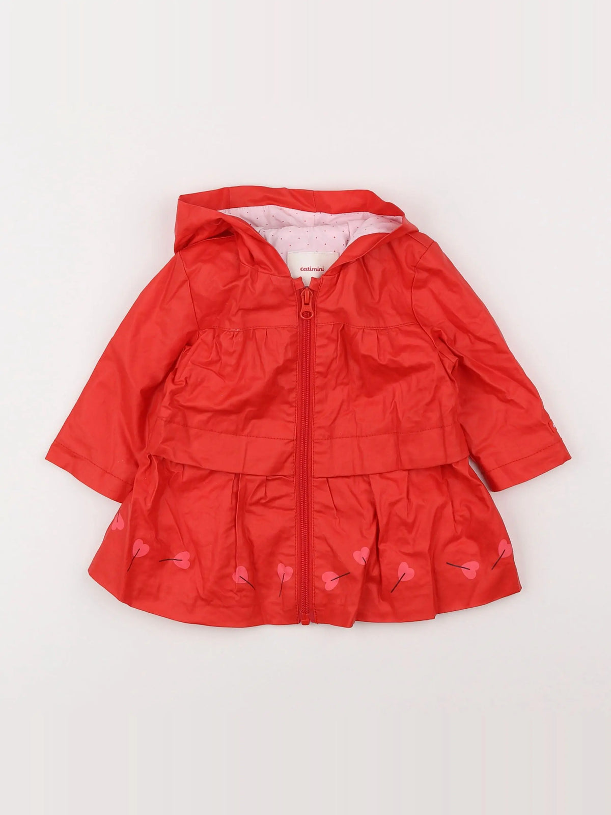 Catimini - imperméable rouge - 6 mois