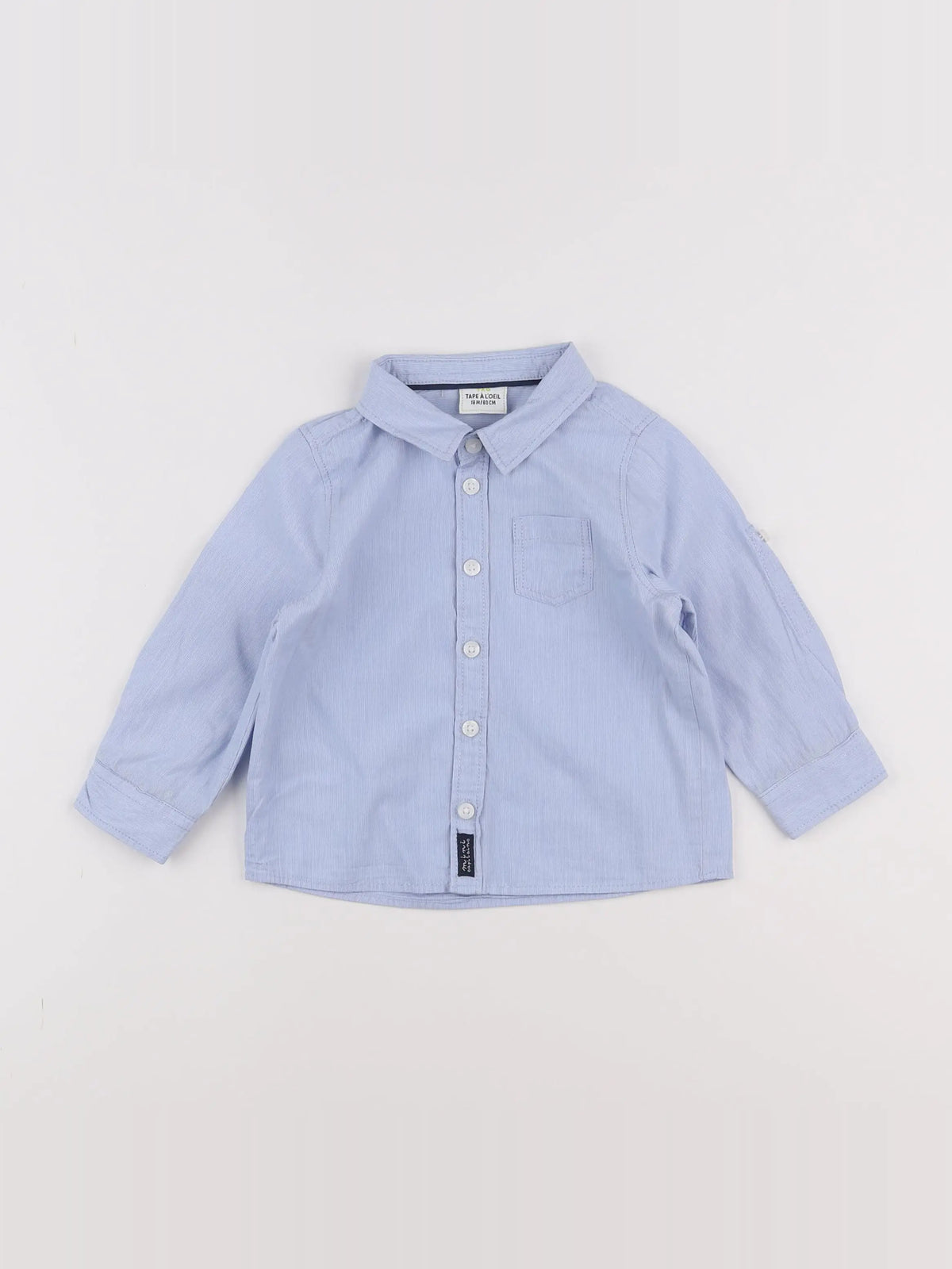 Tape à l'oeil - chemise bleu - 18 mois
