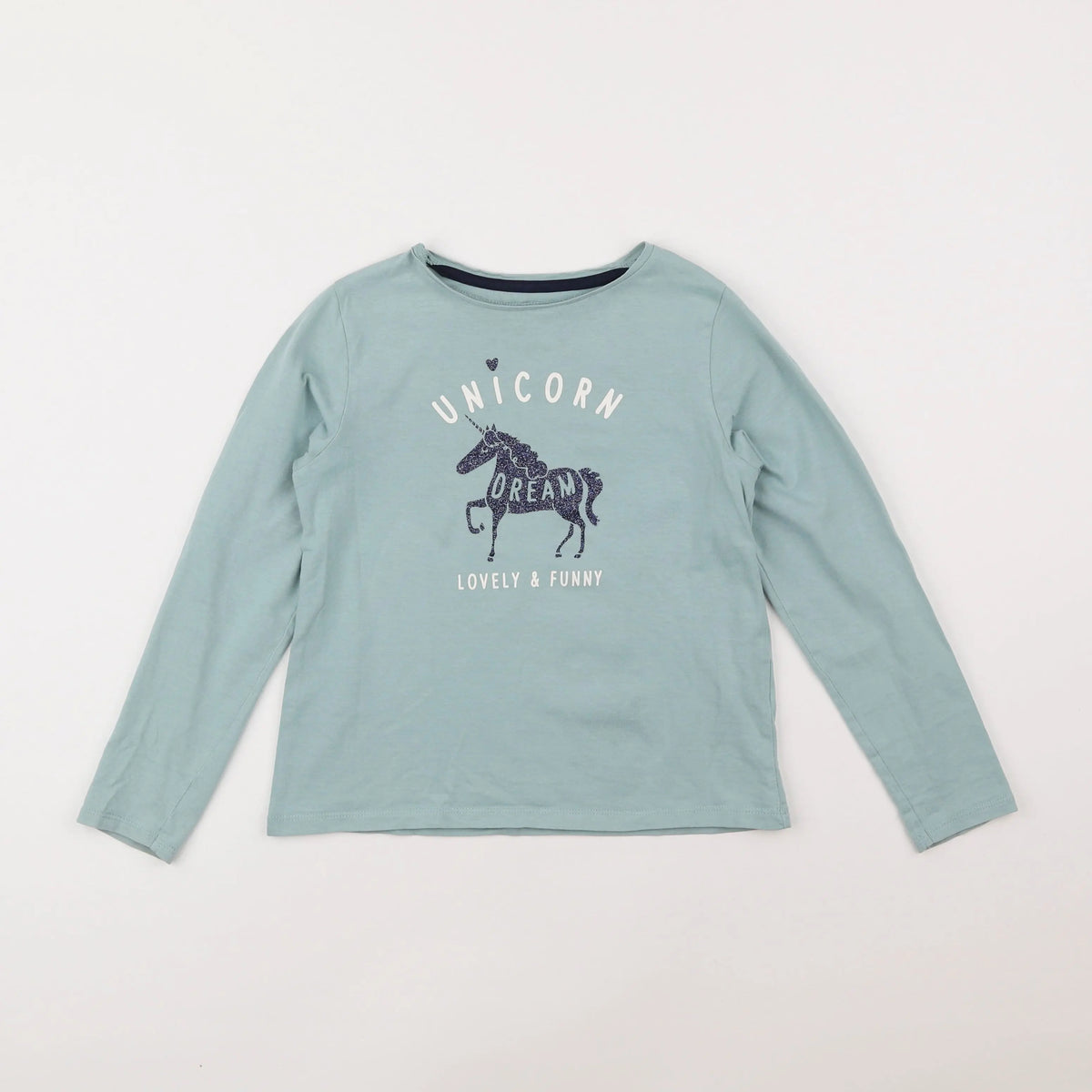 Vertbaudet - tee-shirt vert - 8 ans