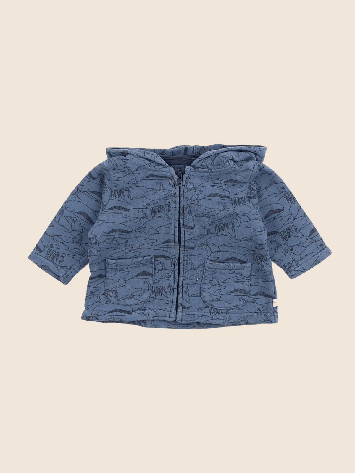 Arsène et les pipelettes - sweat bleu - 3 mois