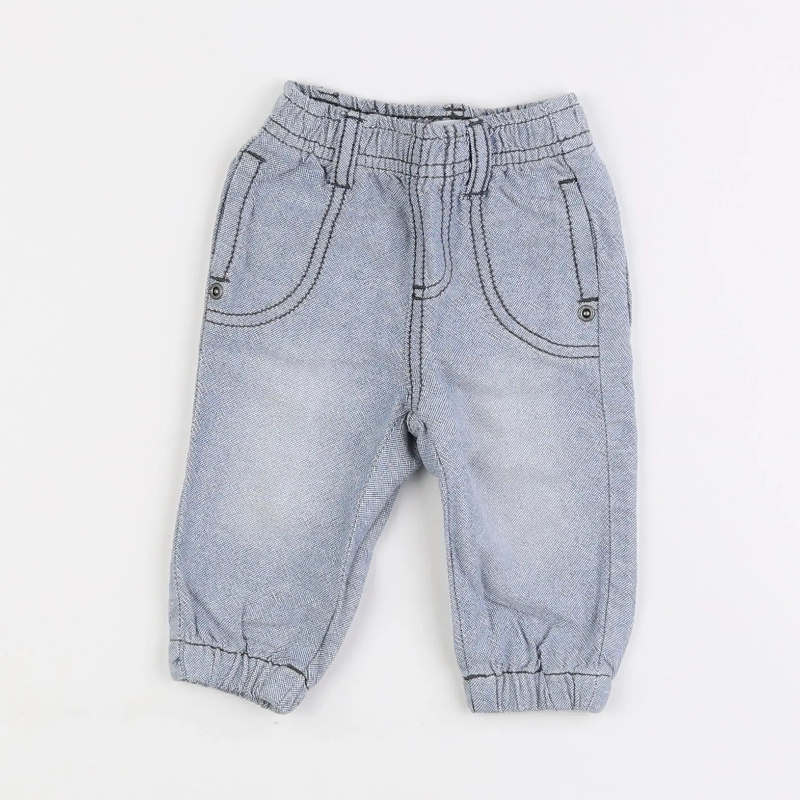 Vertbaudet - pantalon bleu - 3 mois