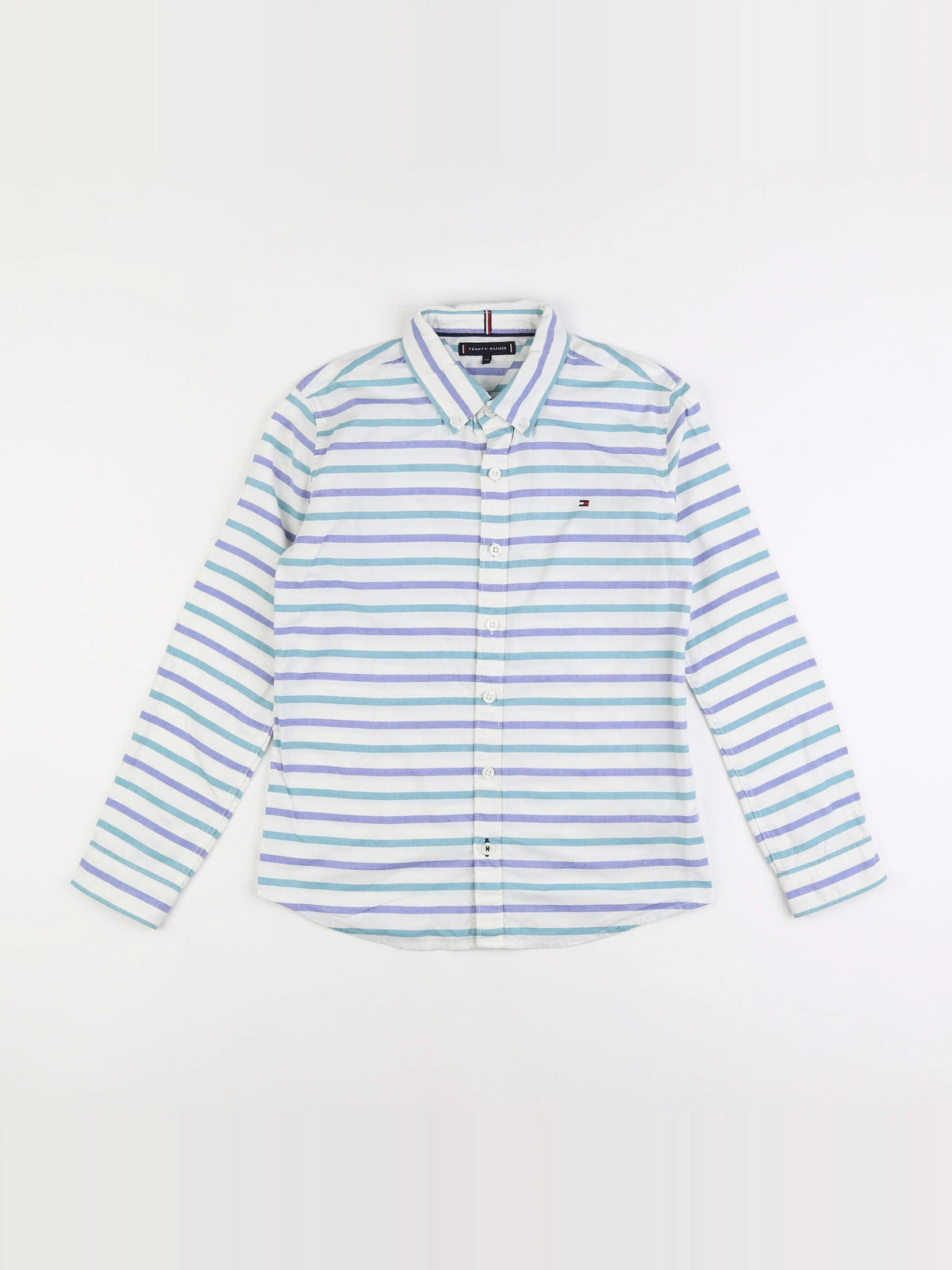 Tommy Hilfiger - chemise bleu, vert - 10 ans