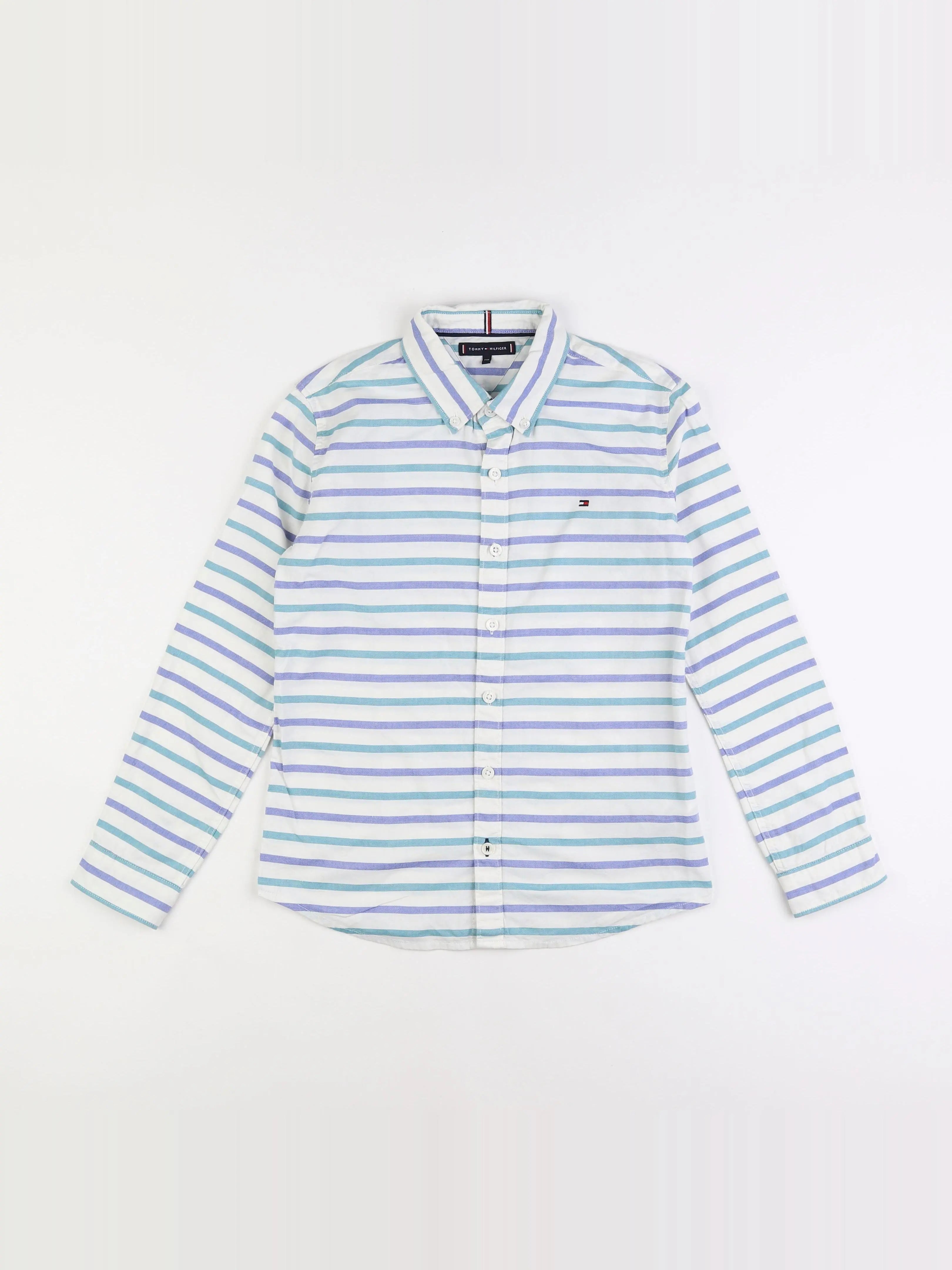 Tommy Hilfiger - chemise bleu, vert - 10 ans