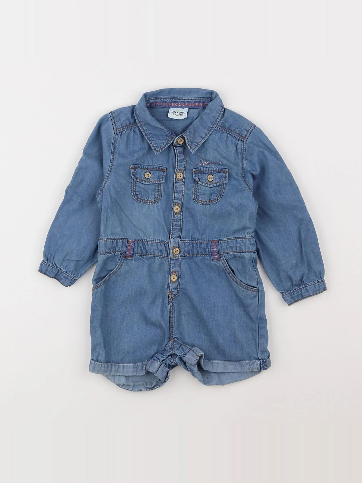 Tape à l'oeil - combinaison bleu - 18 mois