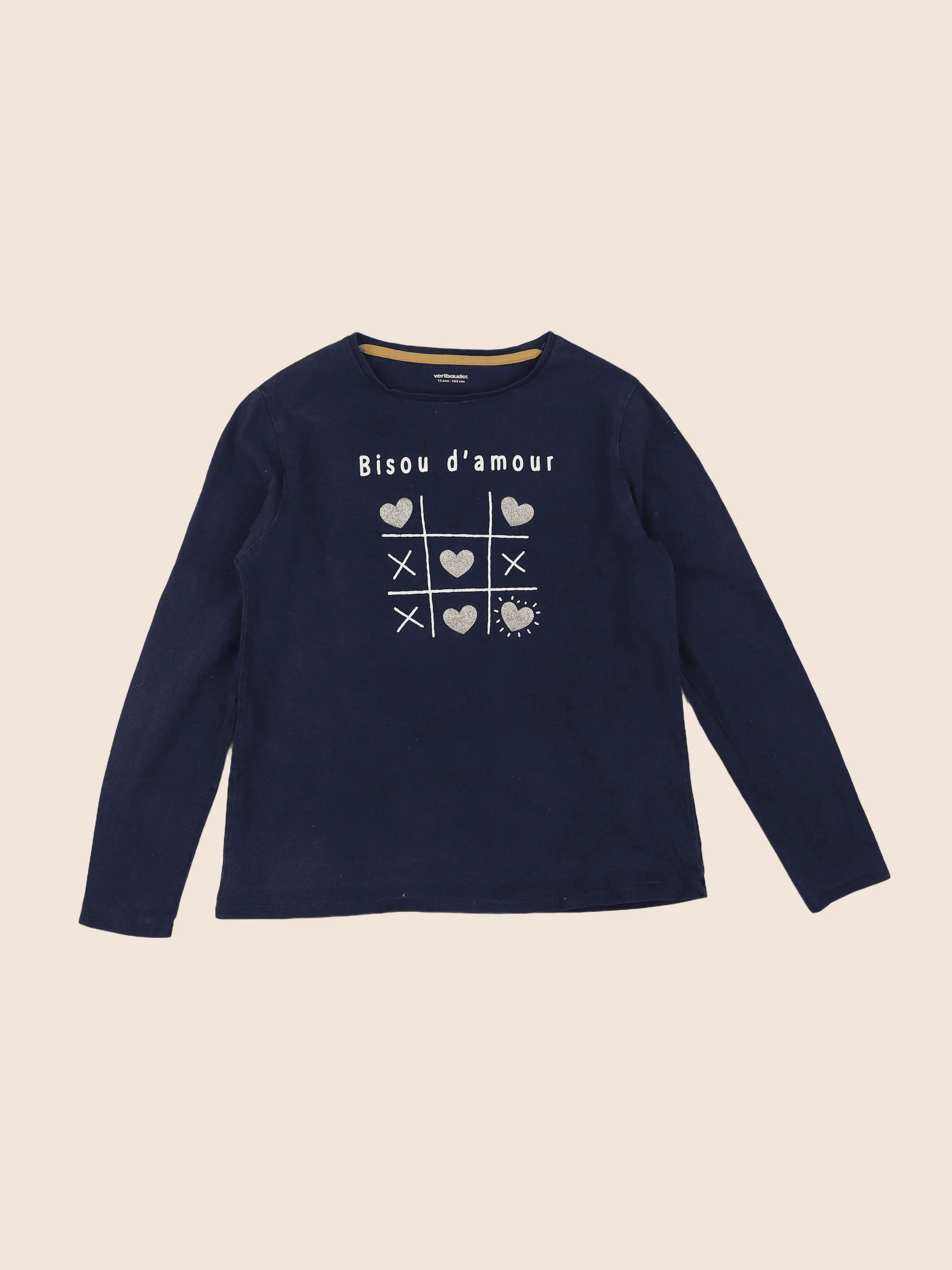 Vertbaudet - tee-shirt bleu - 12 ans
