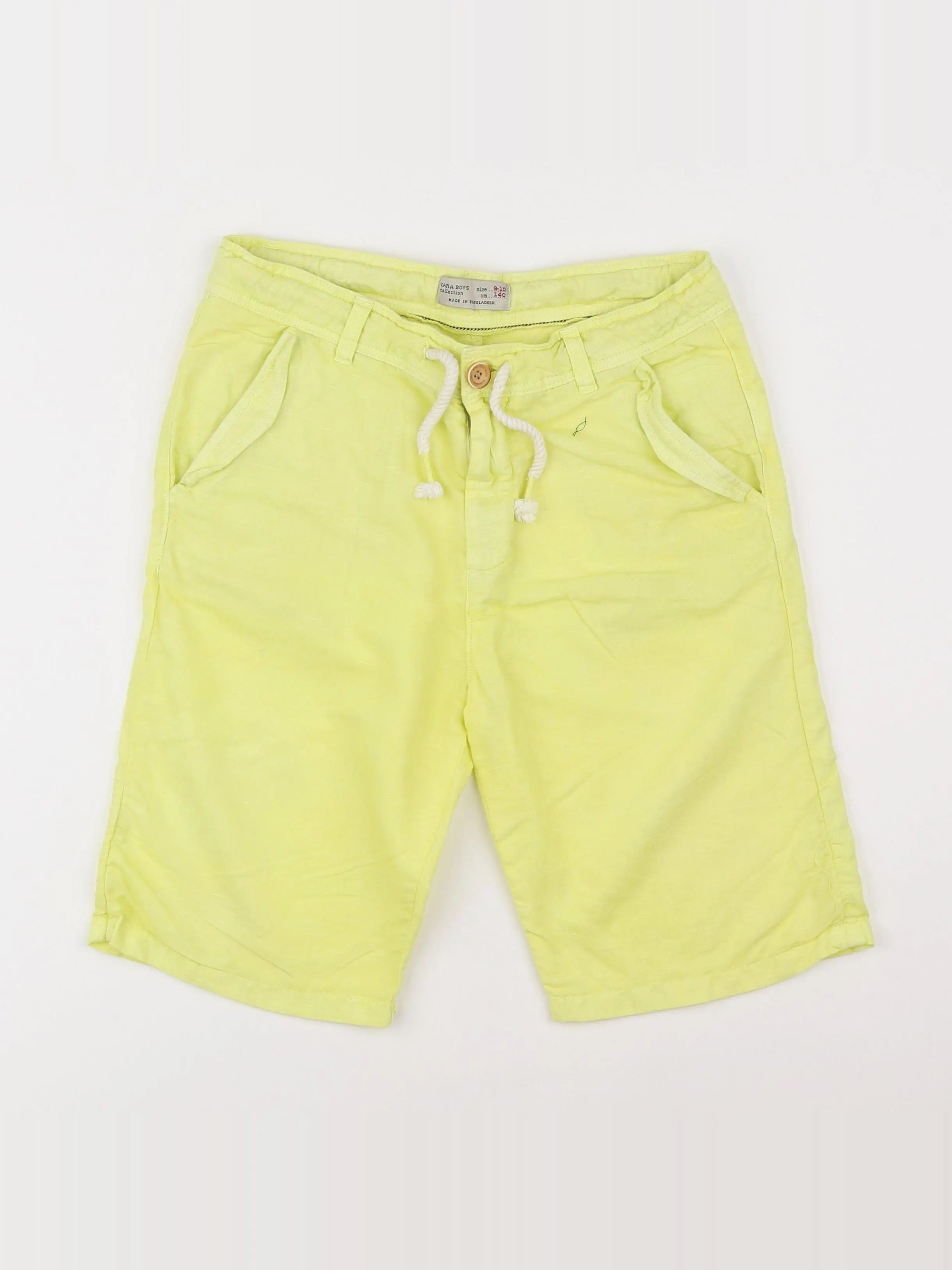 Zara - pantacourt jaune - 9 ans