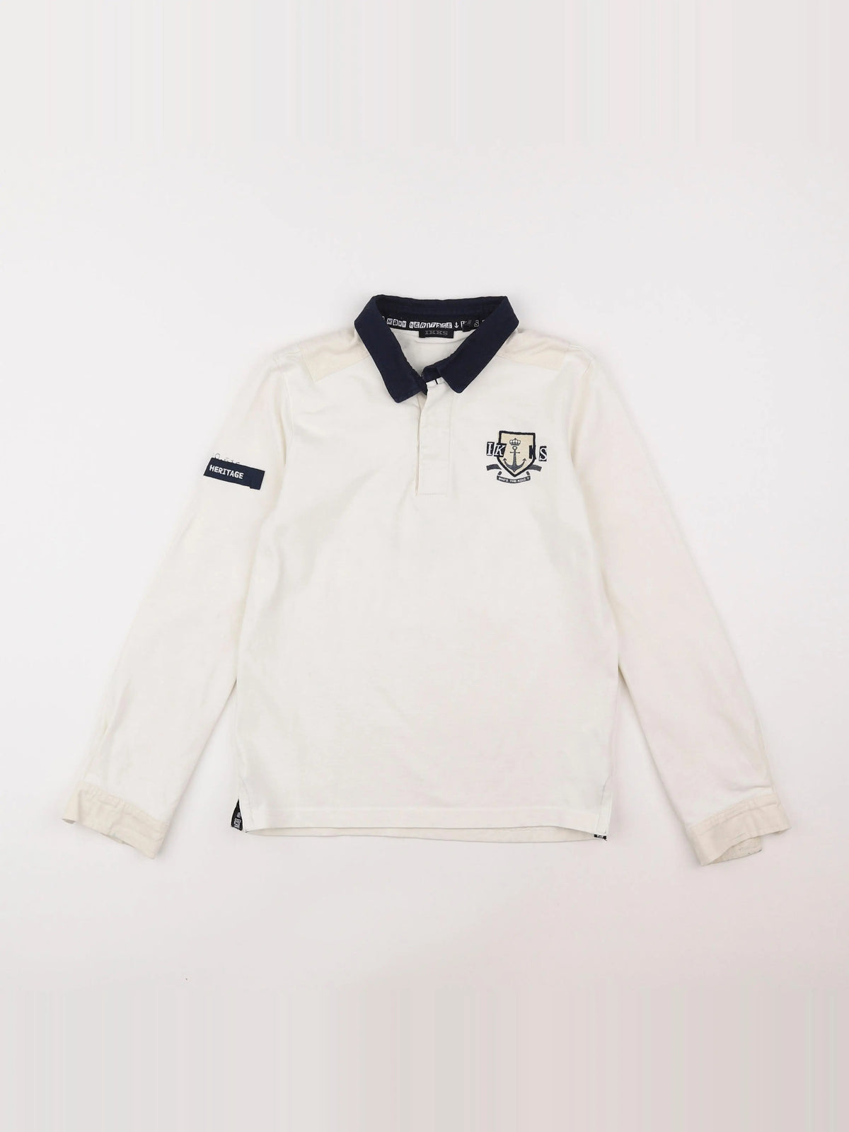 IKKS - polo blanc - 10 ans