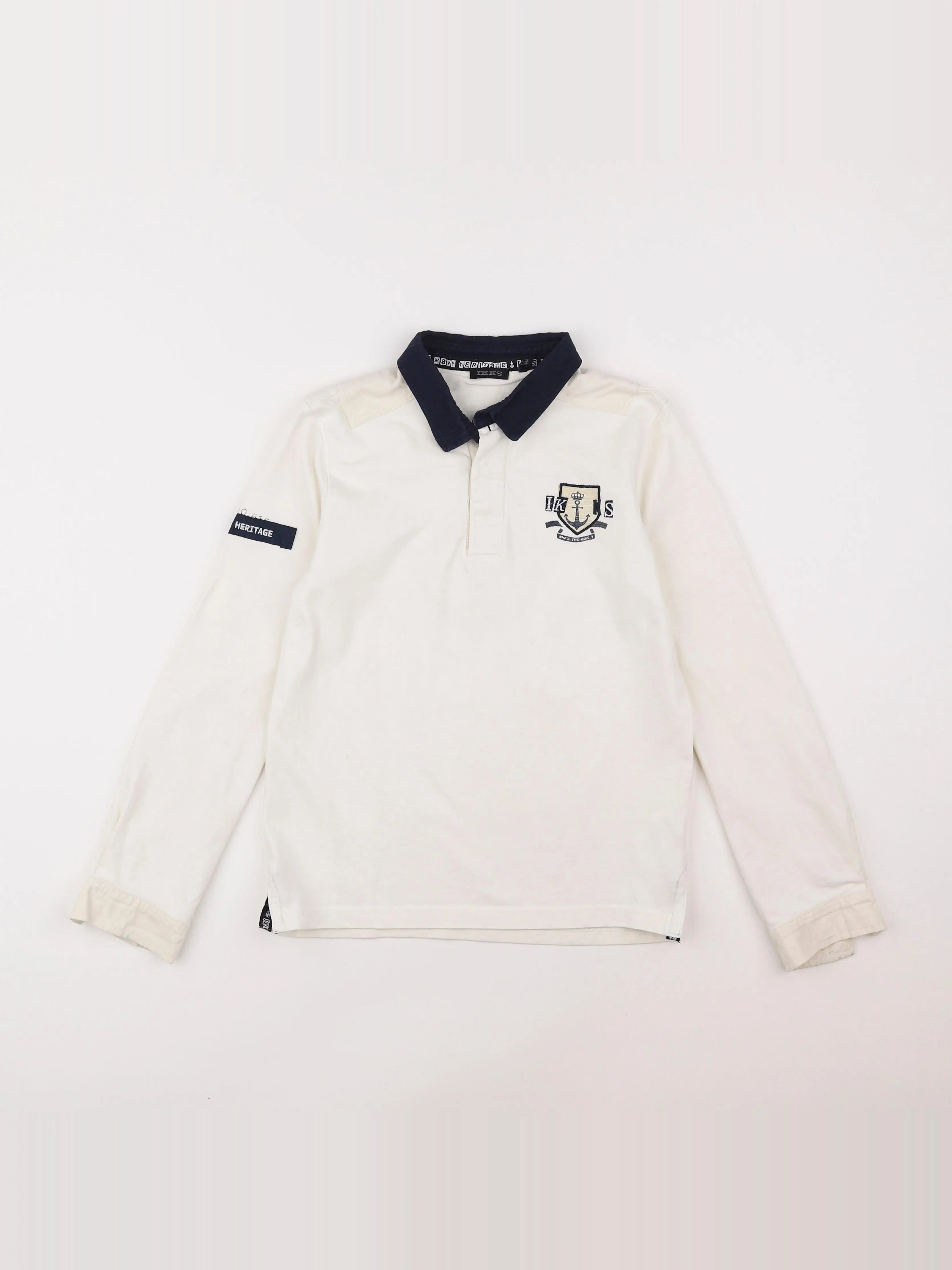 IKKS - polo blanc - 10 ans