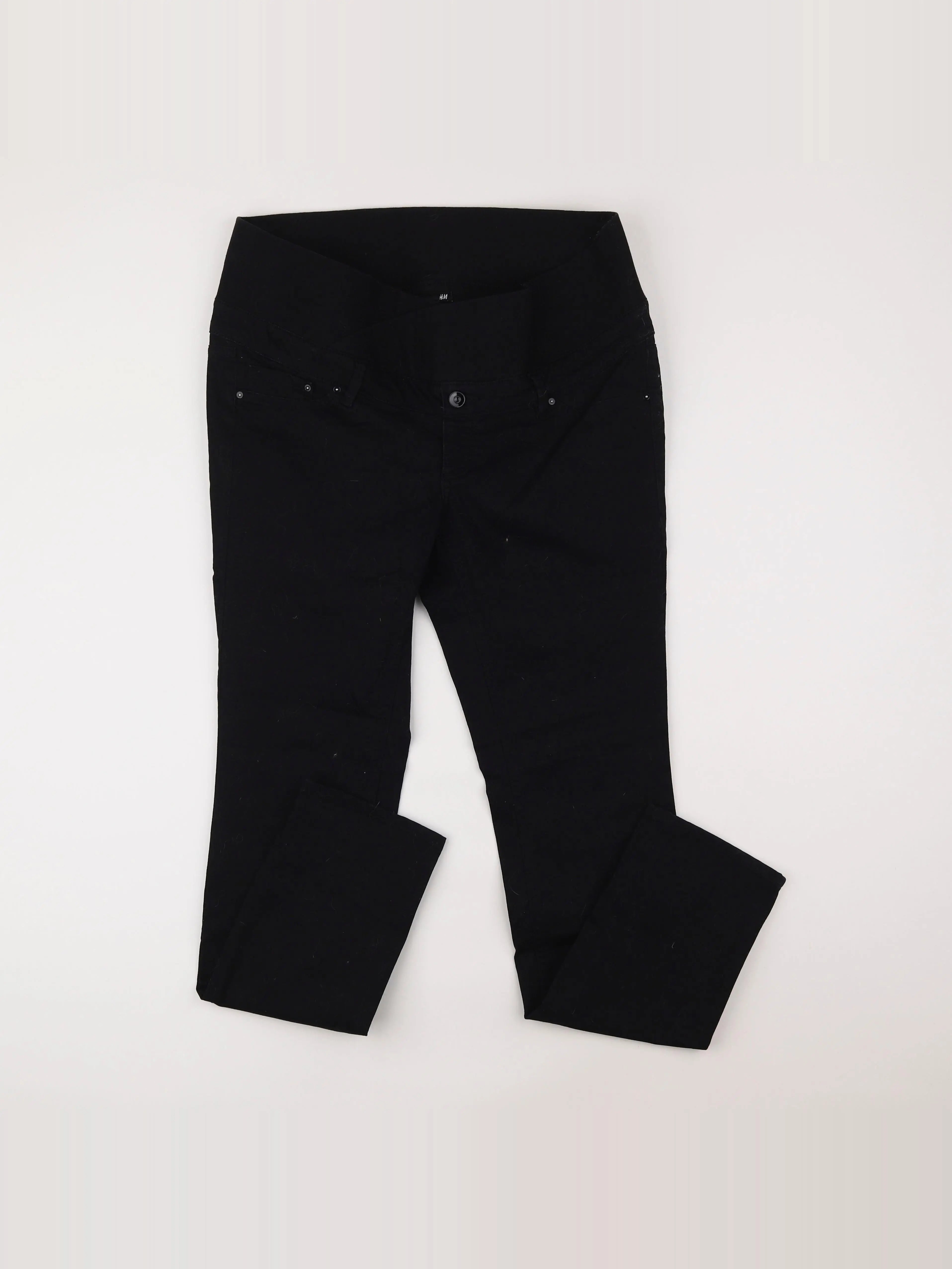 H&M - jean grossesse noir - 42