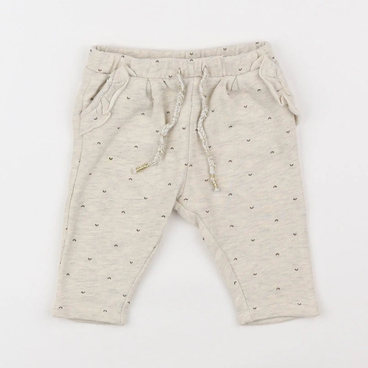 Vertbaudet - pantalon beige - 6 mois