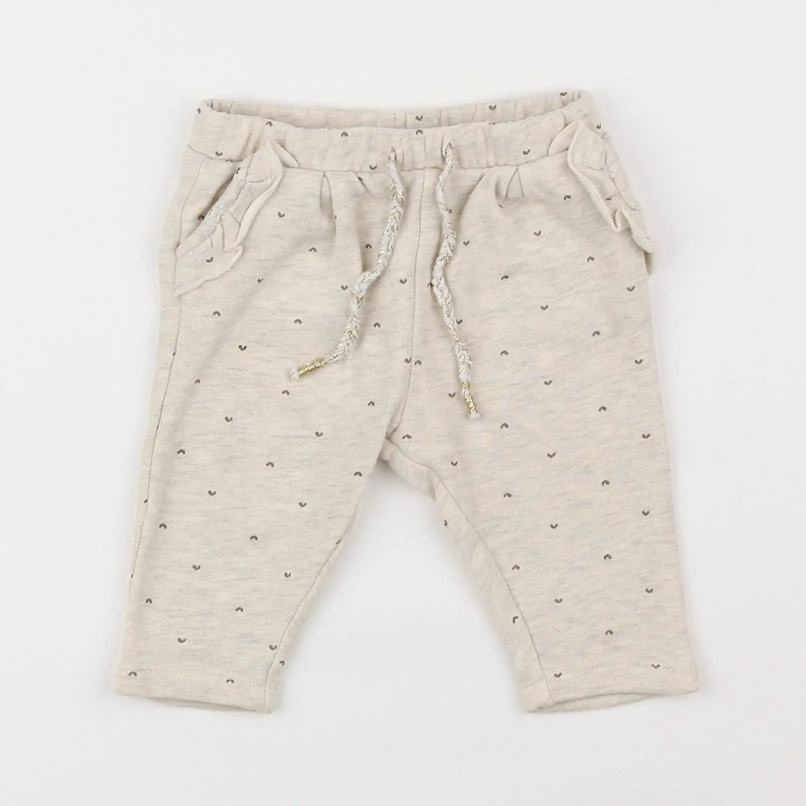 Vertbaudet - pantalon beige - 6 mois
