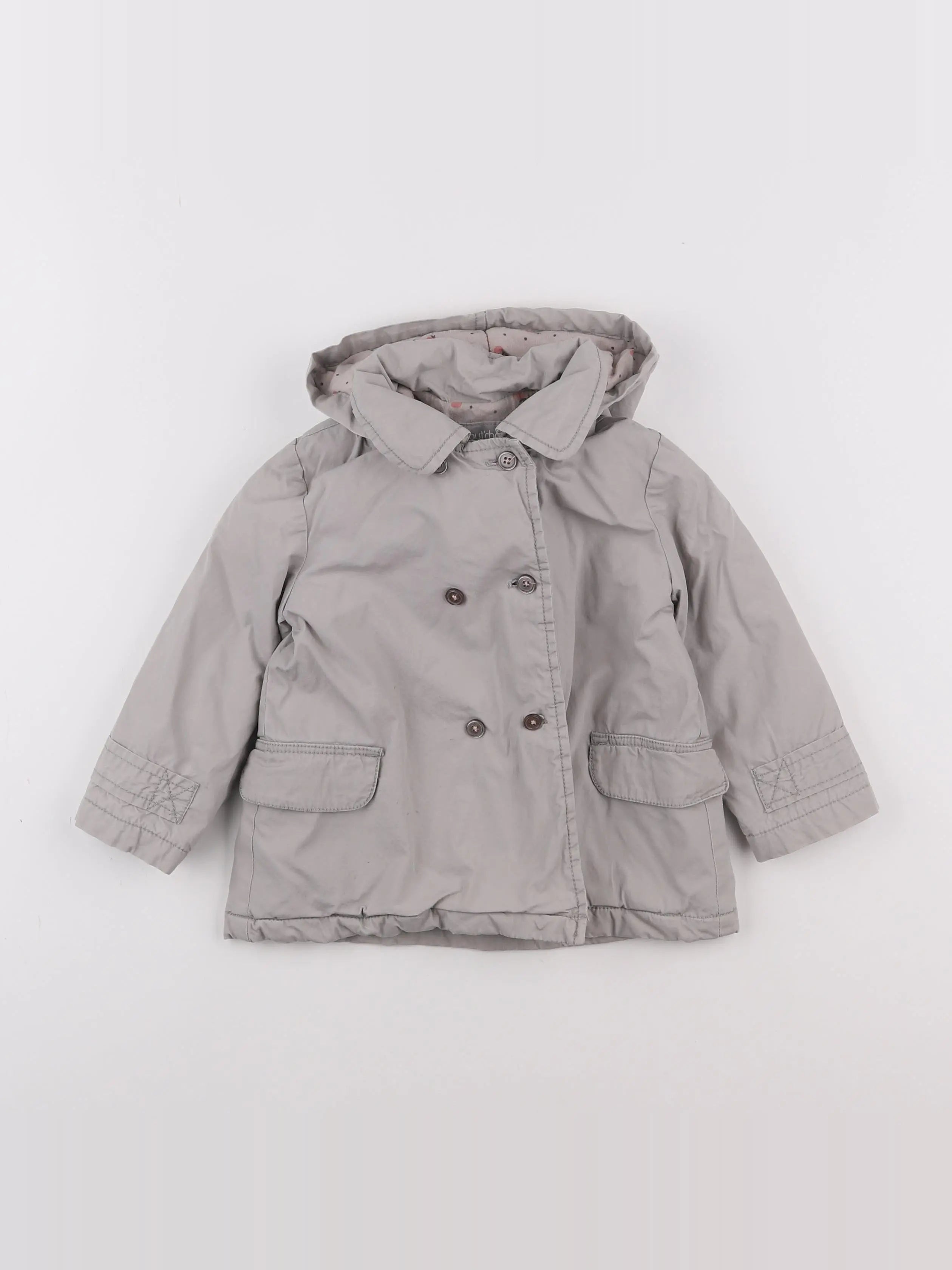 Boutchou - trench gris - 2 ans