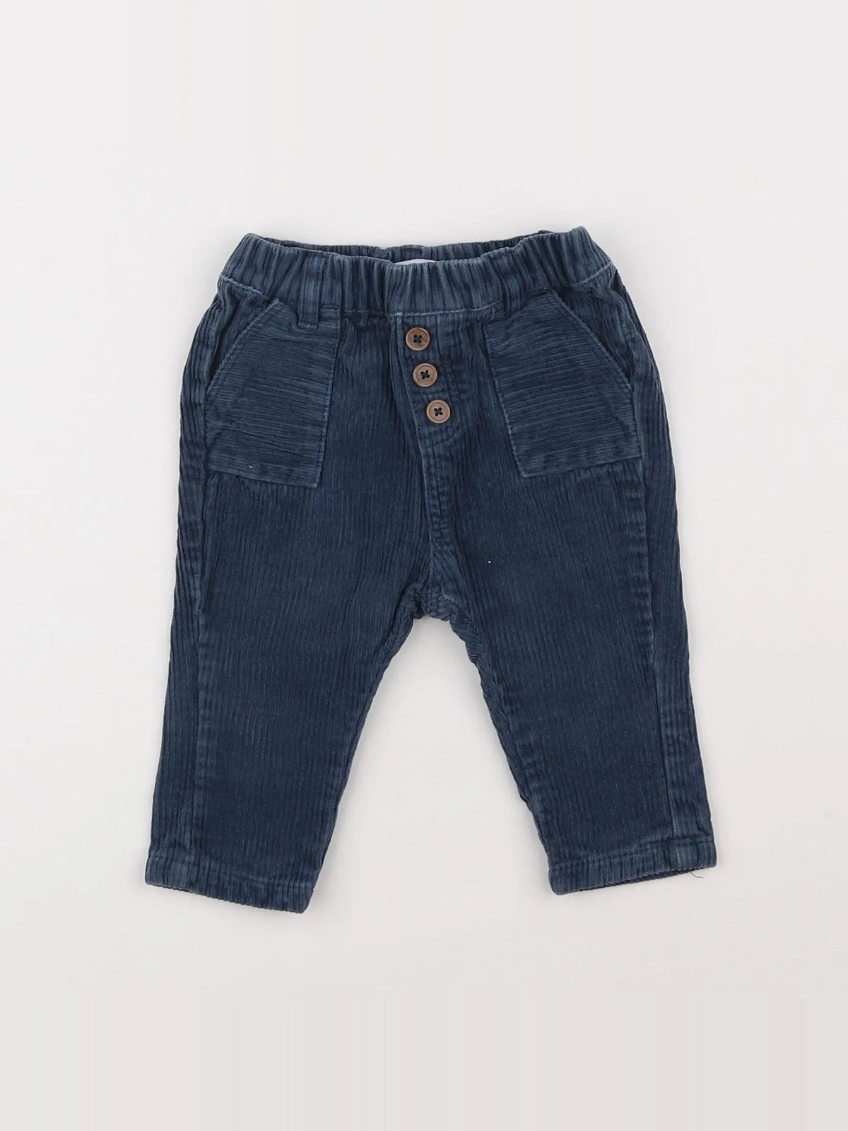 Vertbaudet - pantalon bleu - 6 mois