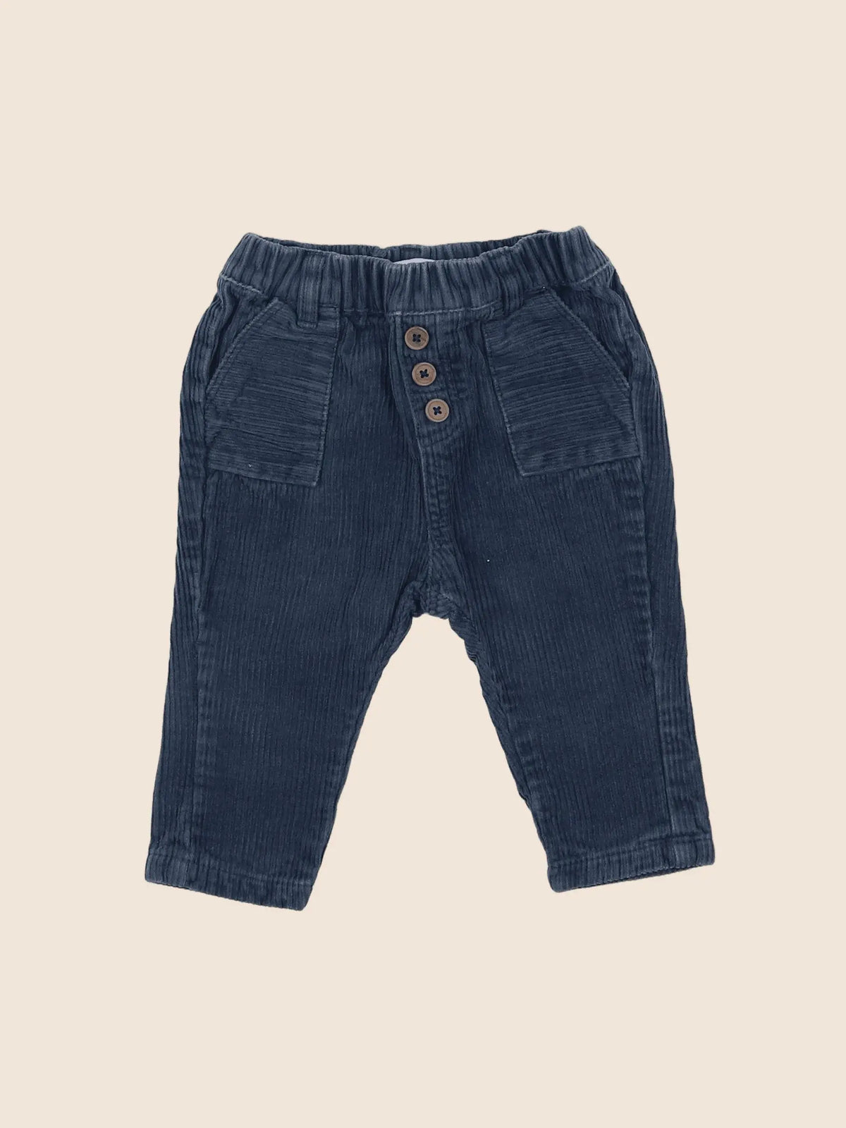 Vertbaudet - pantalon bleu - 6 mois