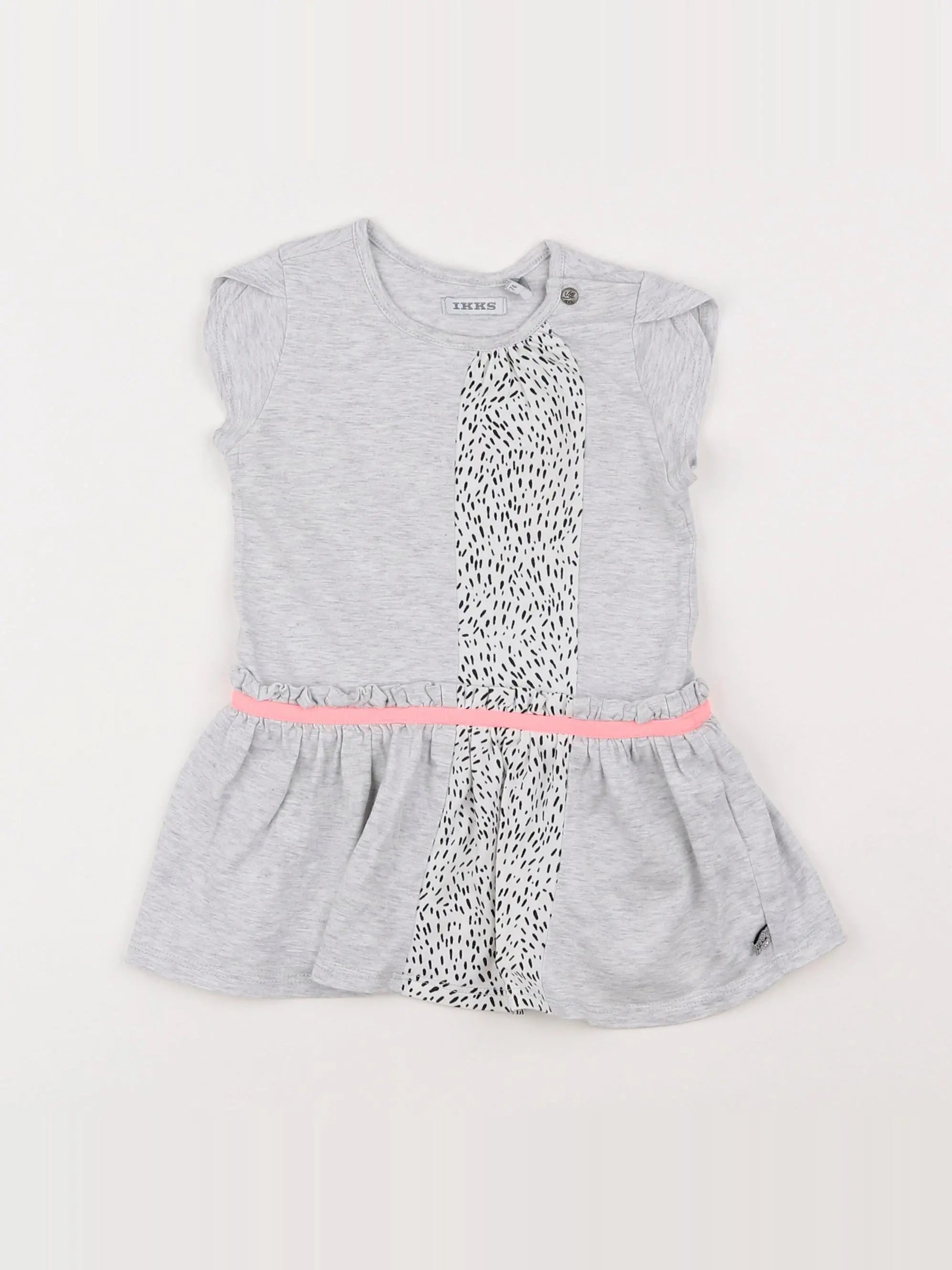 IKKS - robe gris - 12 mois