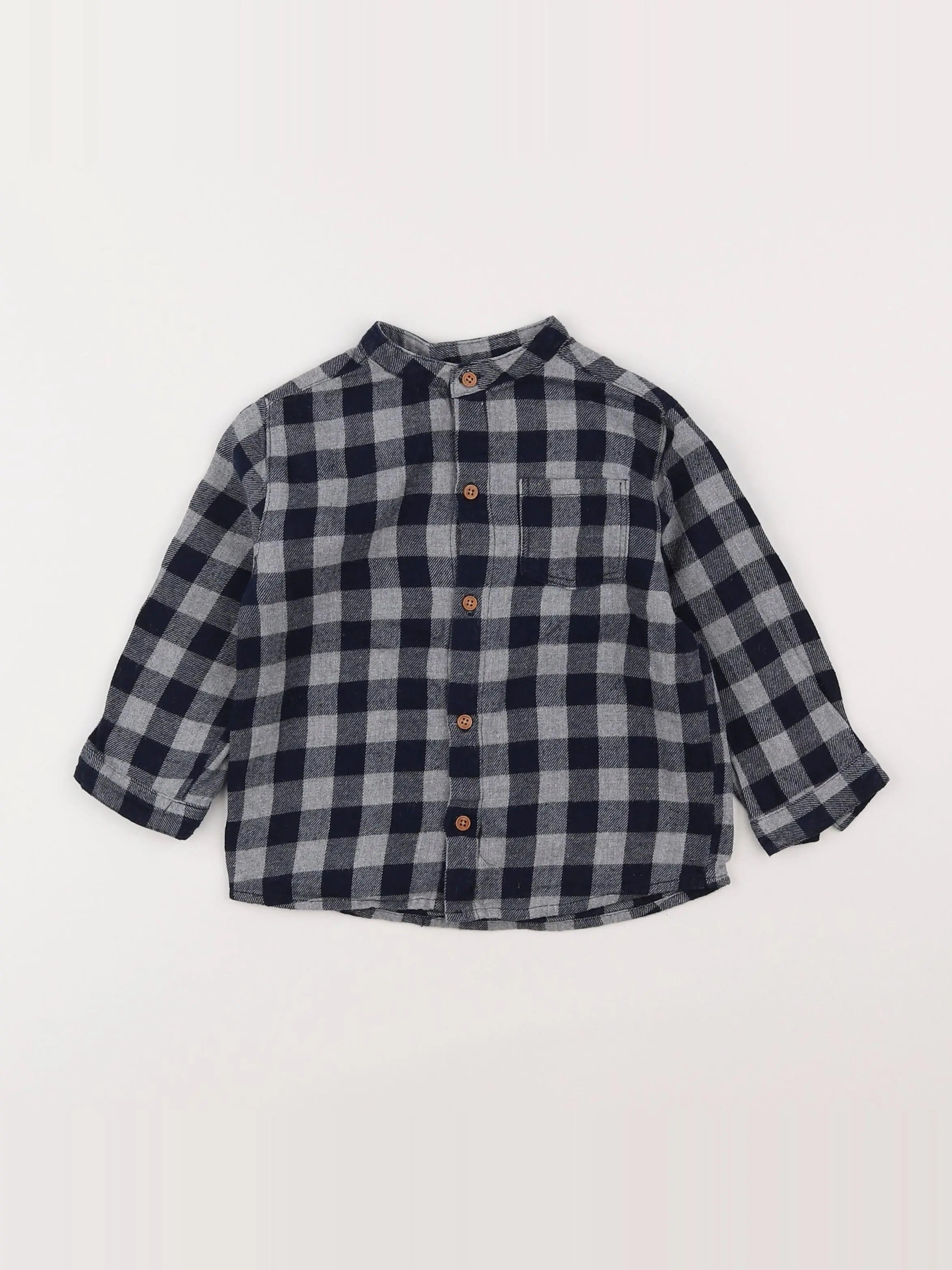 Boutchou - chemise gris - 18 mois