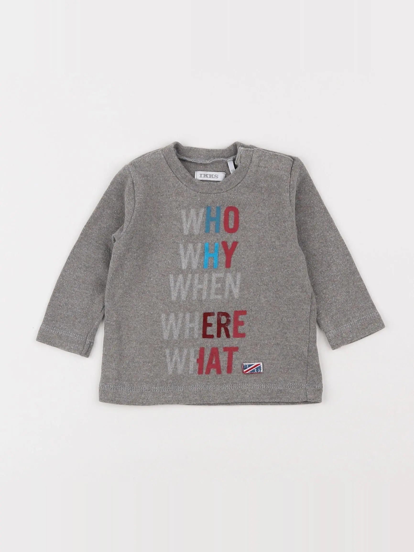 IKKS - tee-shirt gris - 3 mois