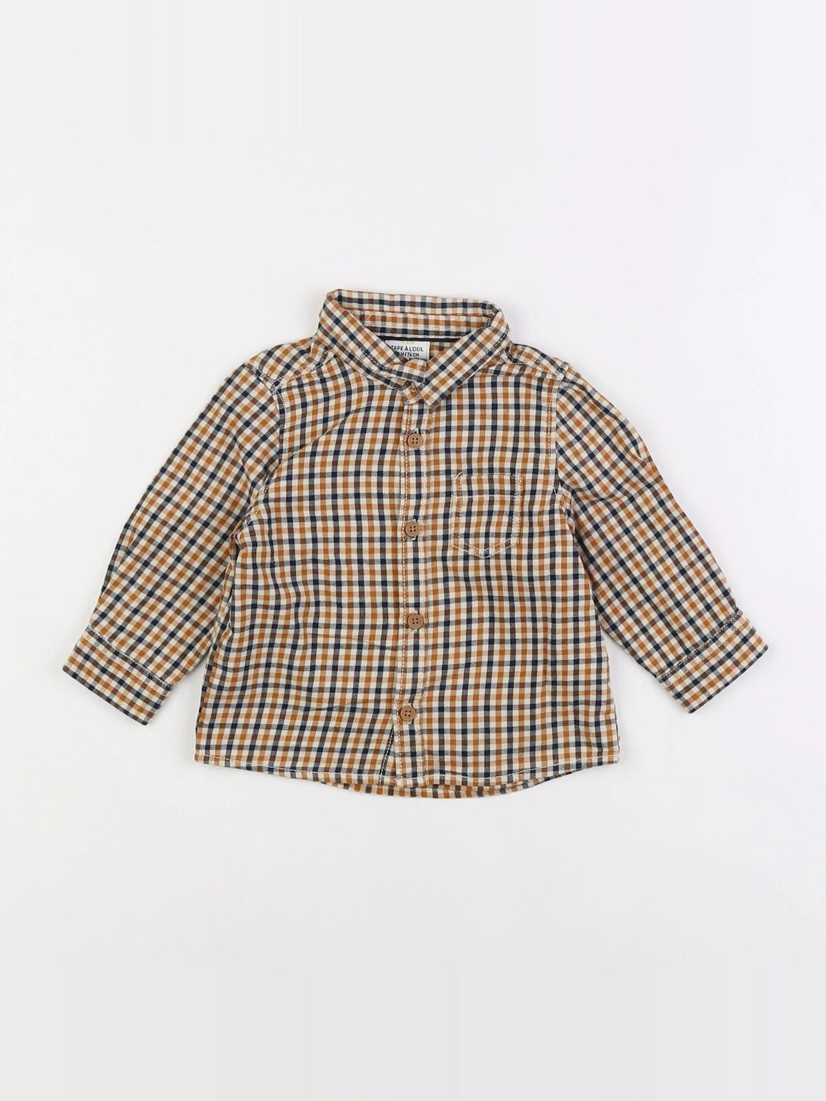Tape à l'oeil - chemise marron - 12 mois