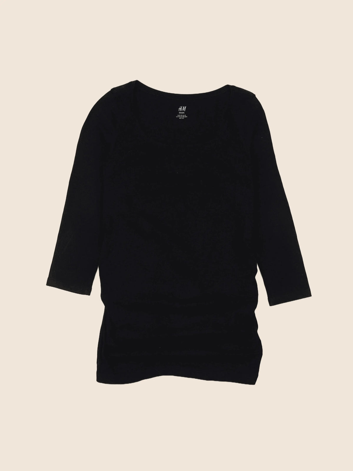 H&M - tee-shirt grossesse noir - 34 à 36