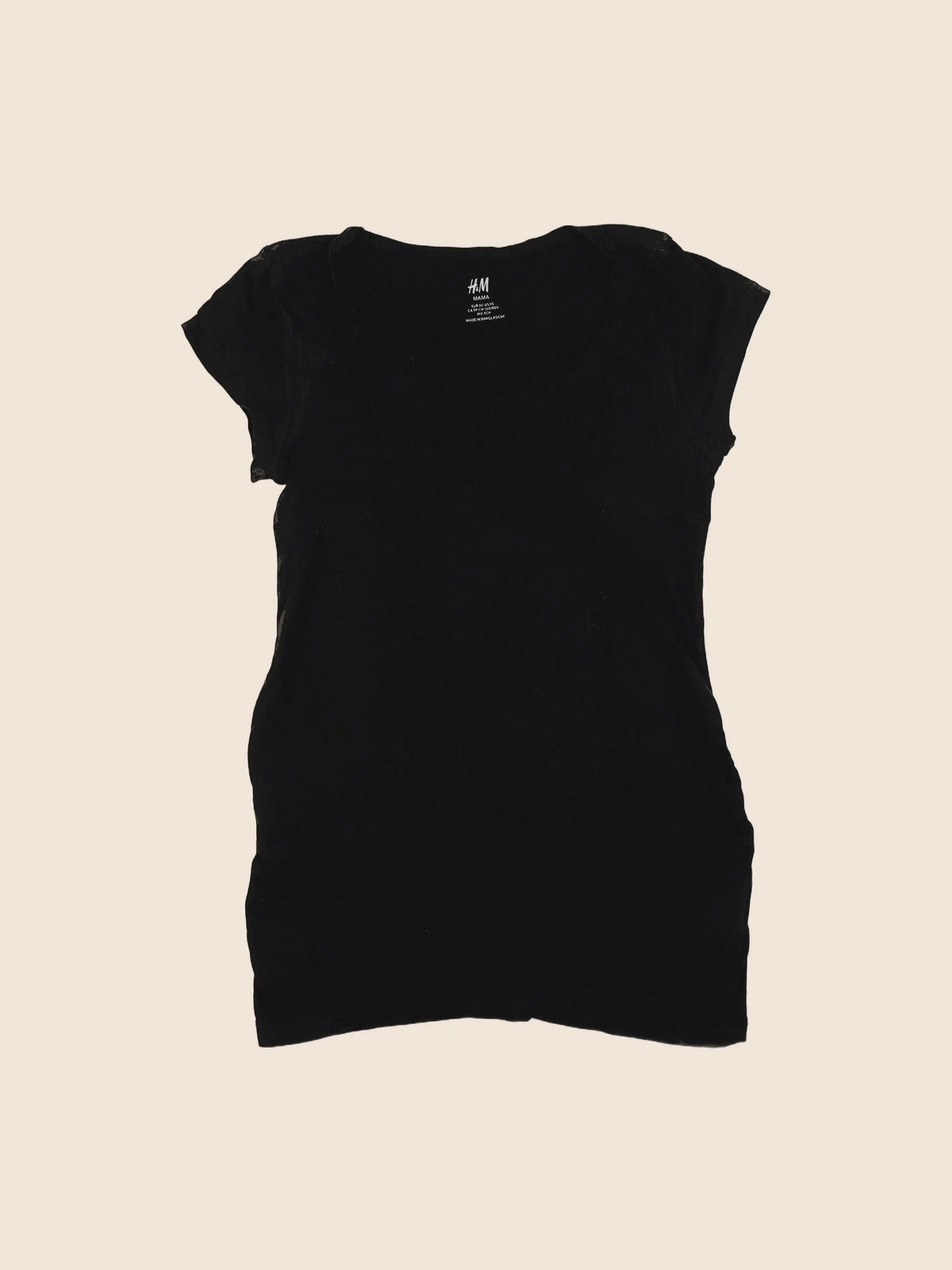 H&M - tee-shirt grossesse noir - 34 à 36