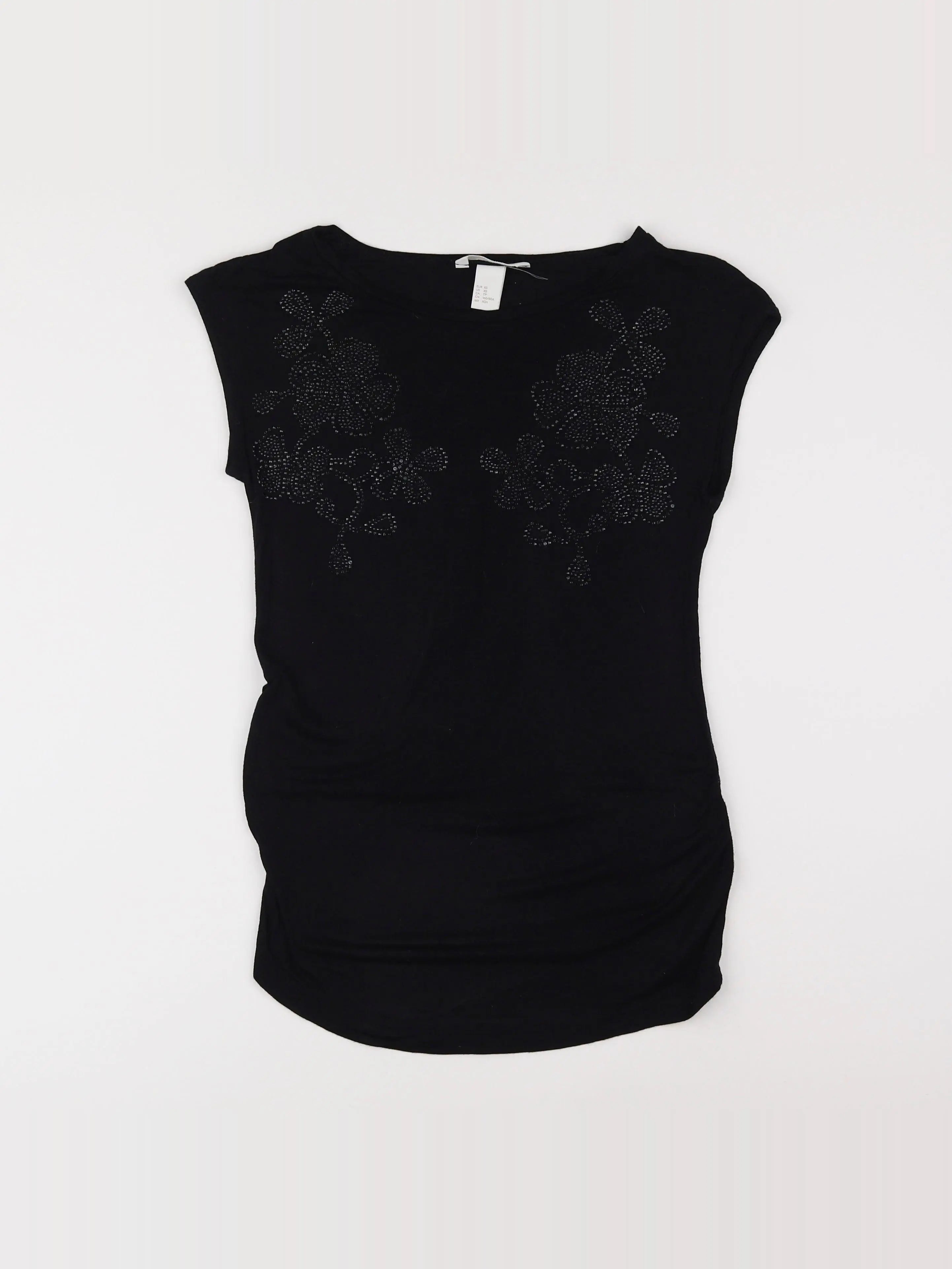 H&M - tee-shirt grossesse noir - 34