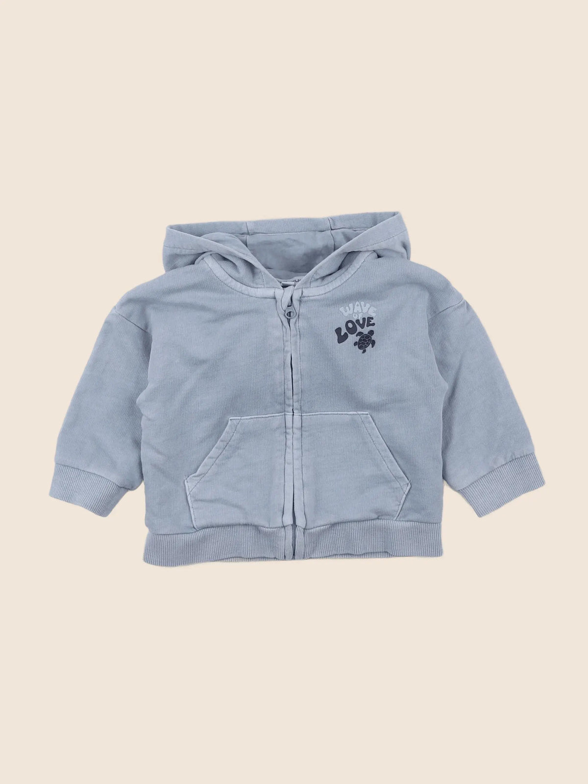 Vertbaudet - sweat bleu - 6 mois