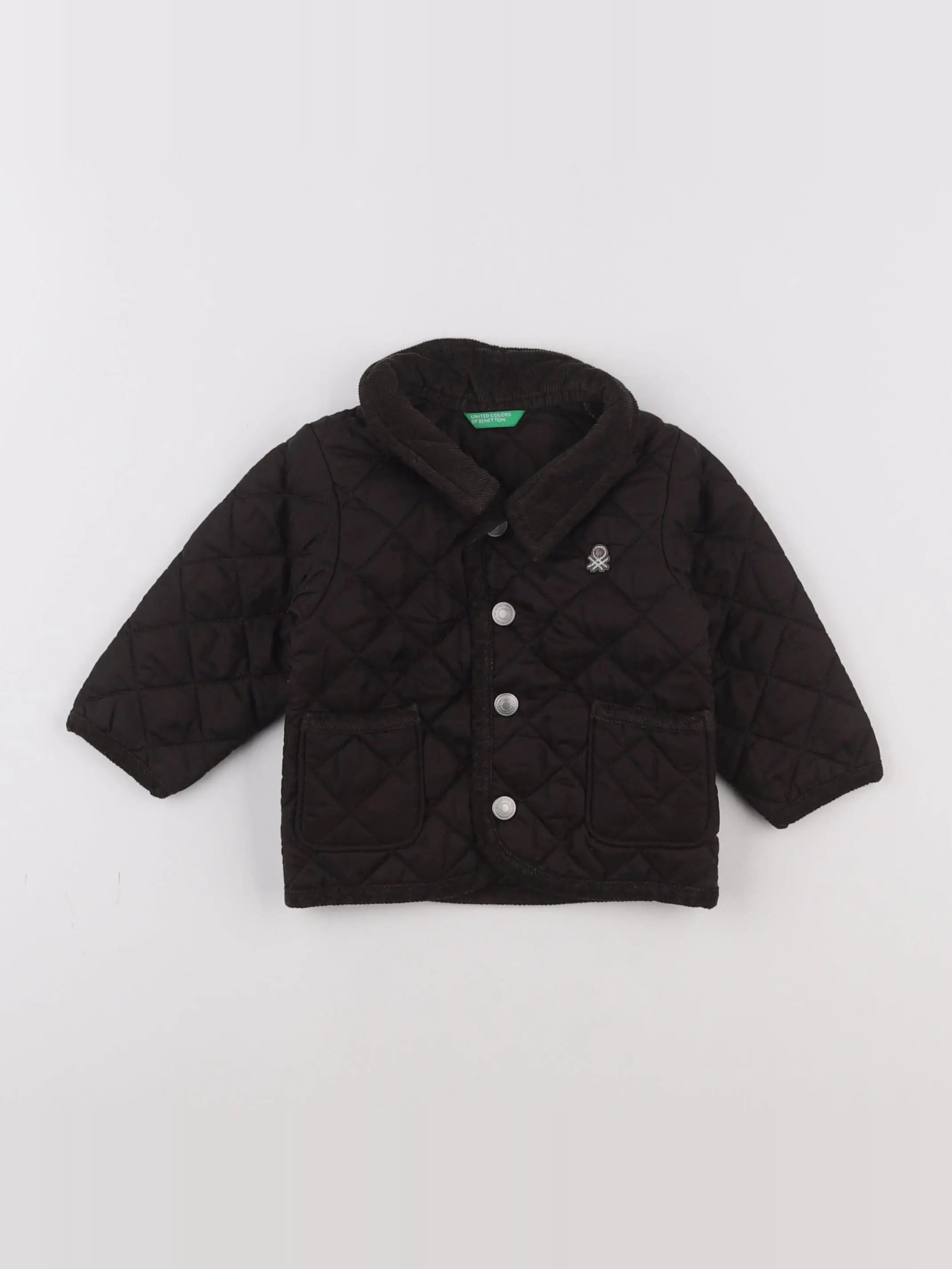 Benetton - doudoune marron - 3/6 mois