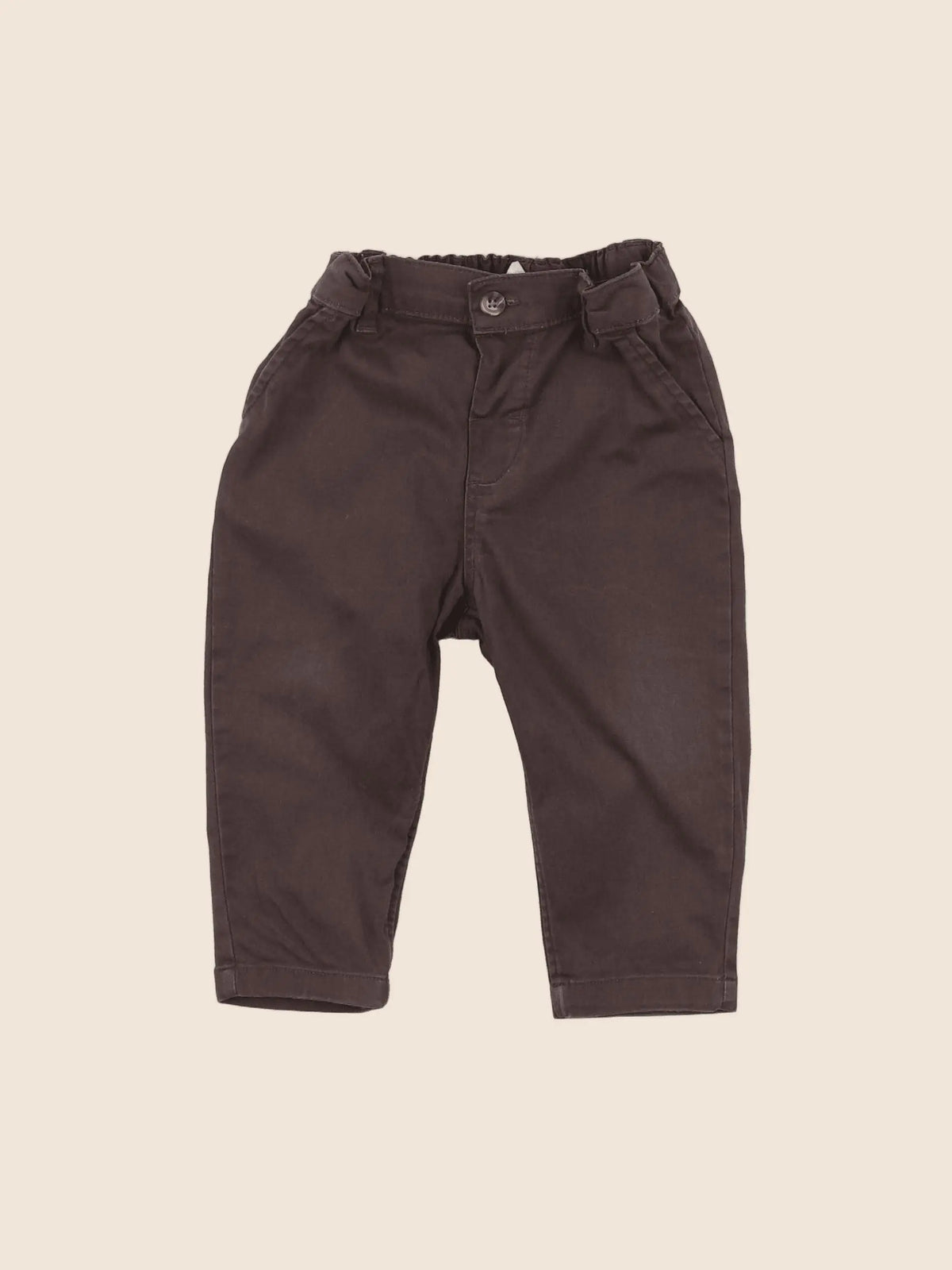 H&M - pantalon marron - 6/9 mois