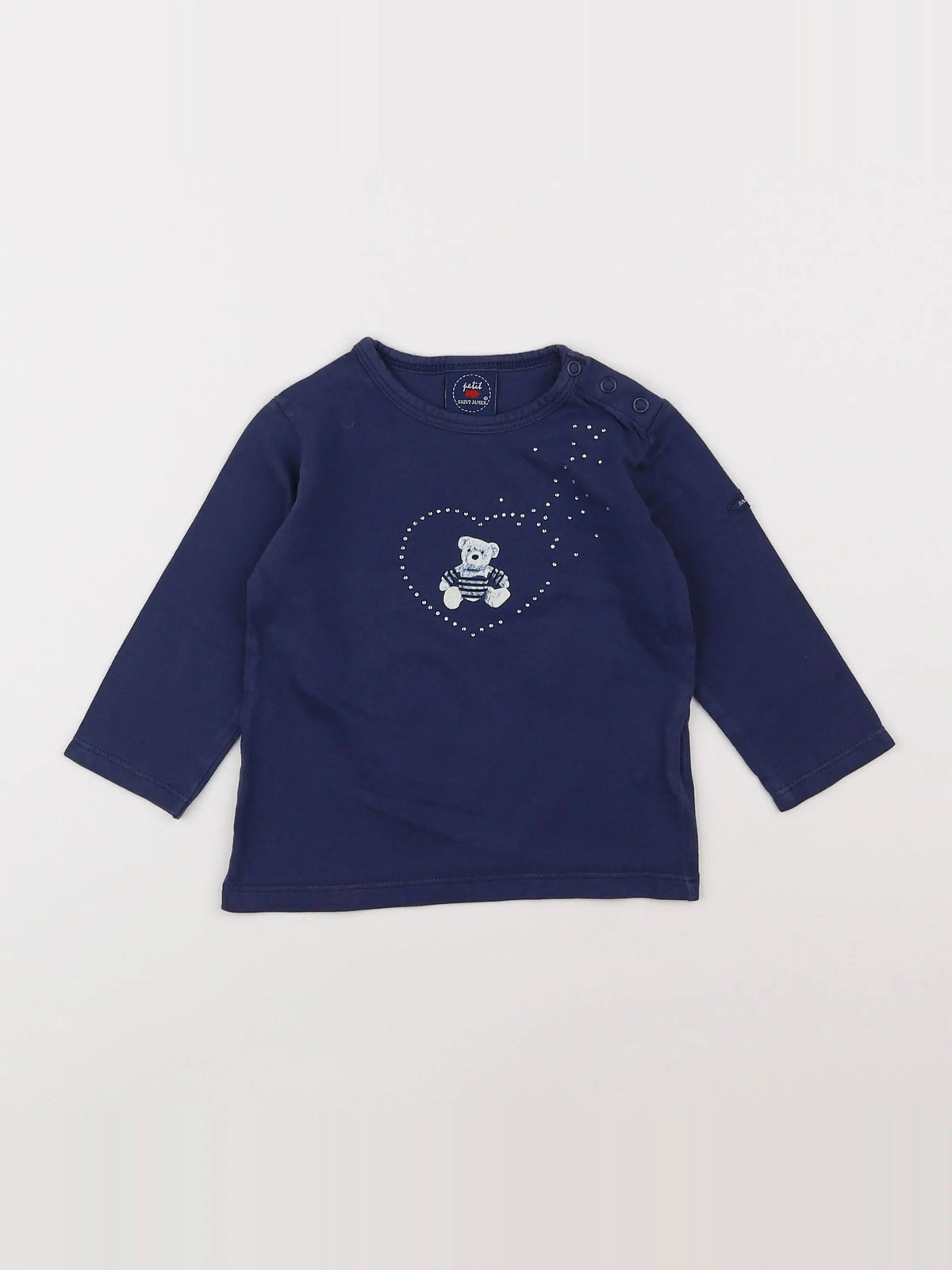 Saint James - tee-shirt bleu - 18 mois