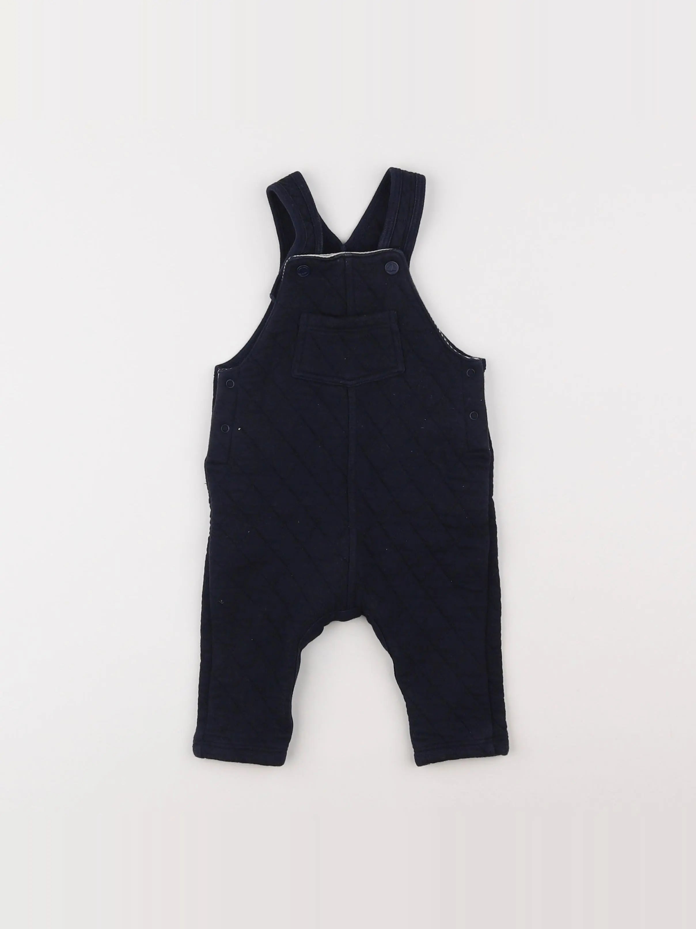 Petit Bateau - salopette bleu - 6 mois