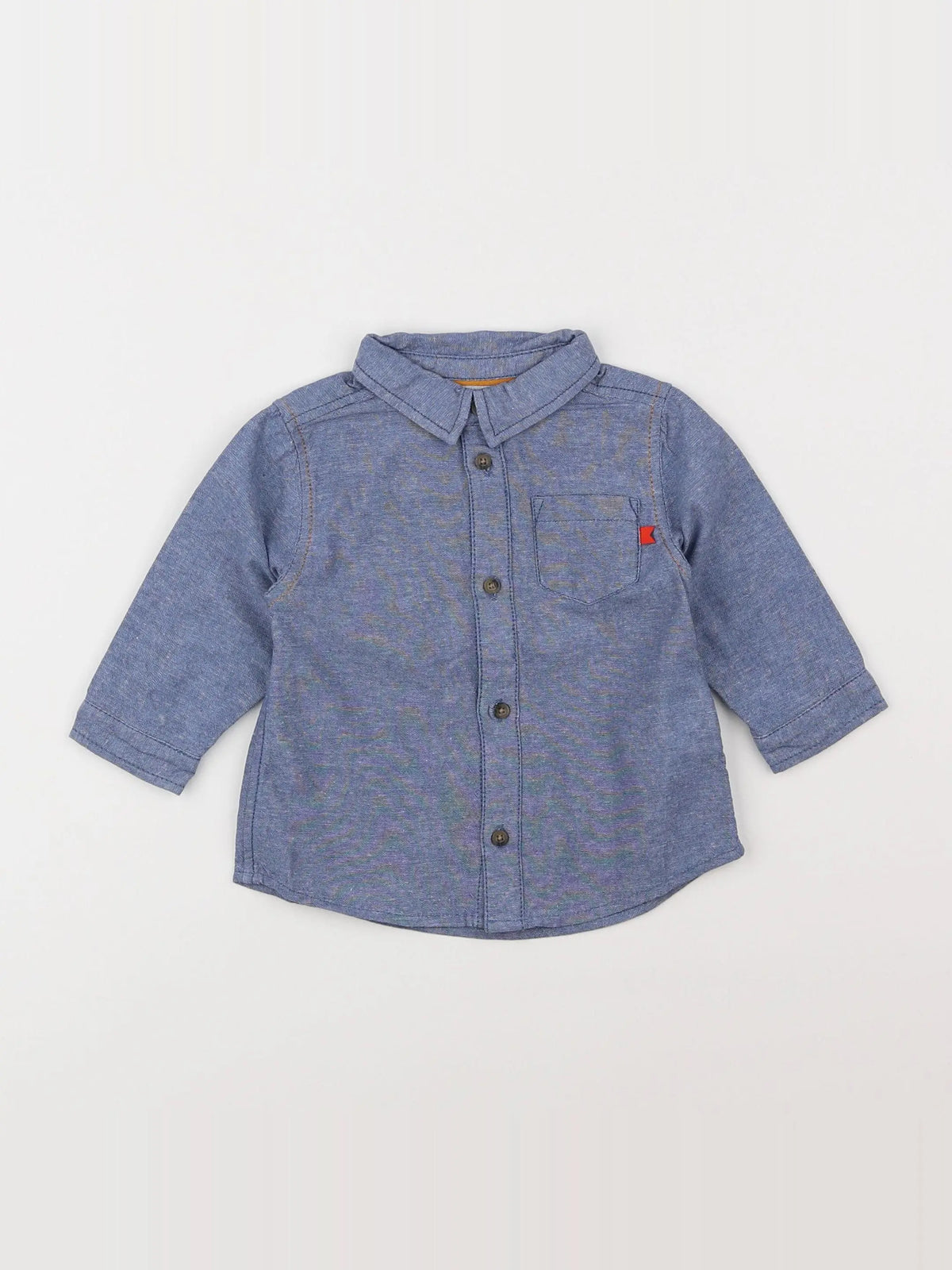 Cadet Rousselle - chemise bleu - 6 mois