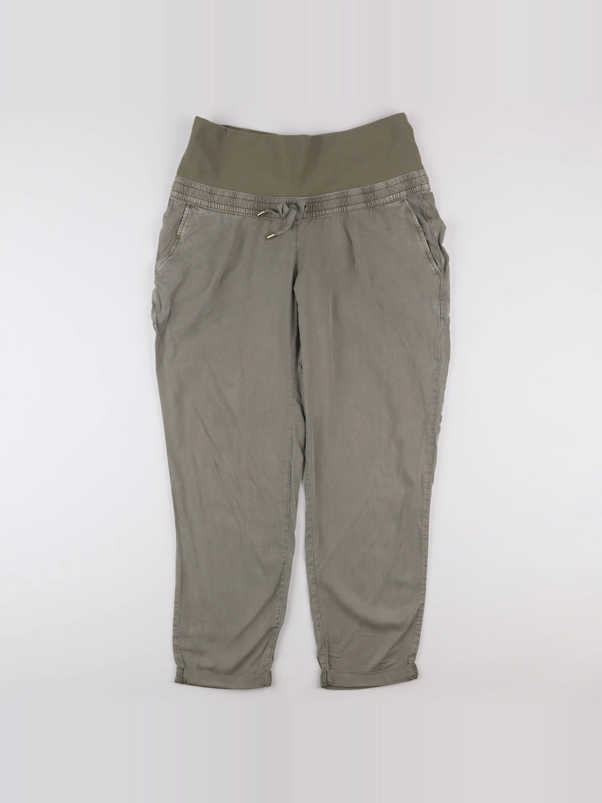 H&M - pantalon grossesse vert - 42