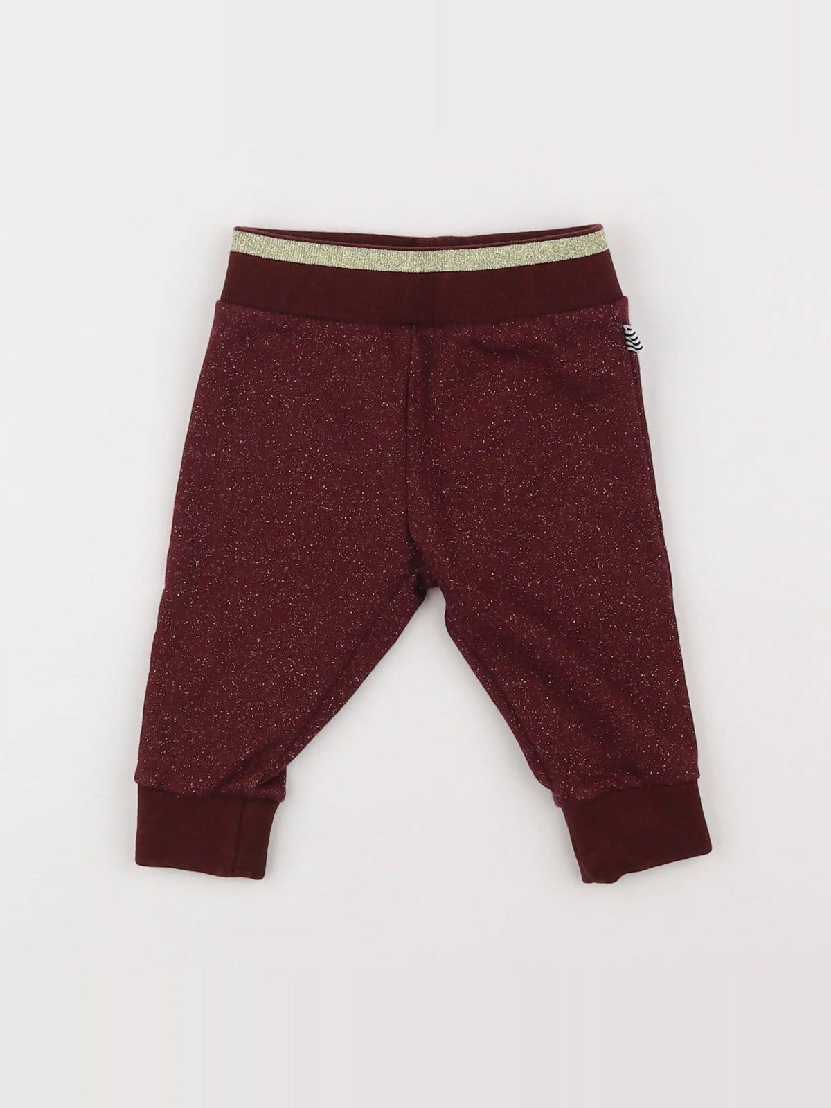 Petit Bateau - jogging rouge, or - 6 mois