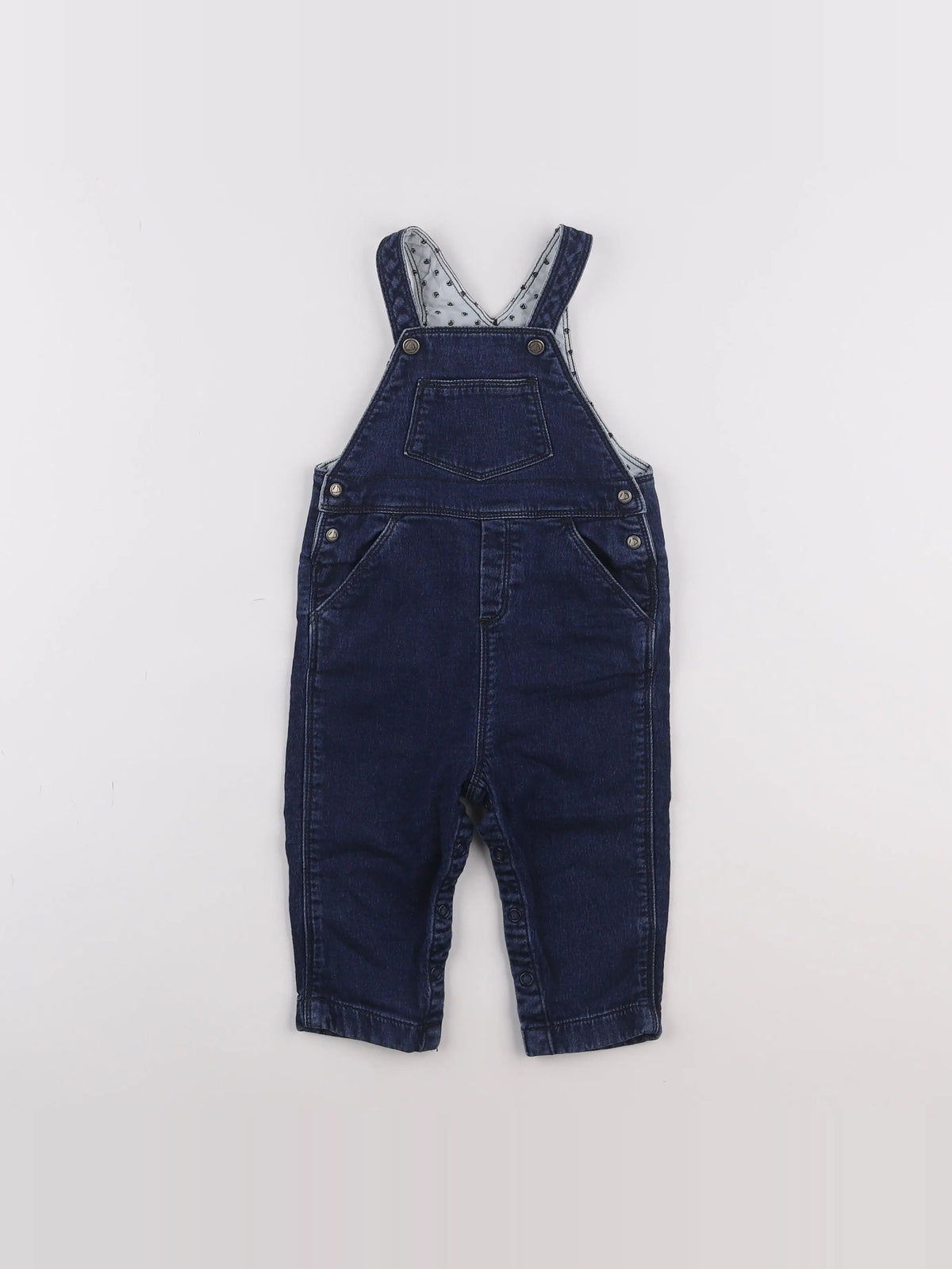 Petit Bateau - salopette bleu - 12 mois