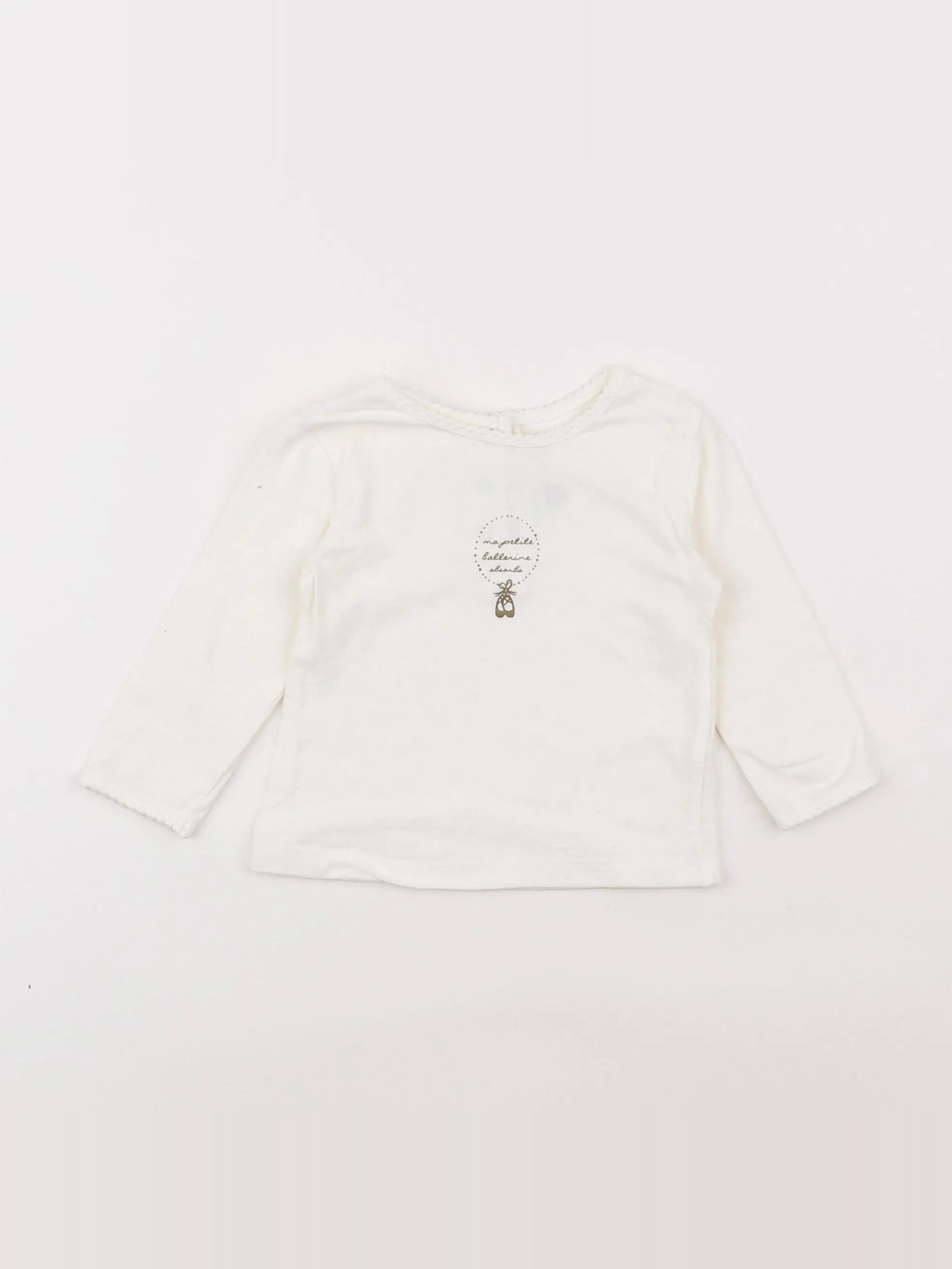 Absorba - tee-shirt blanc - 6 mois