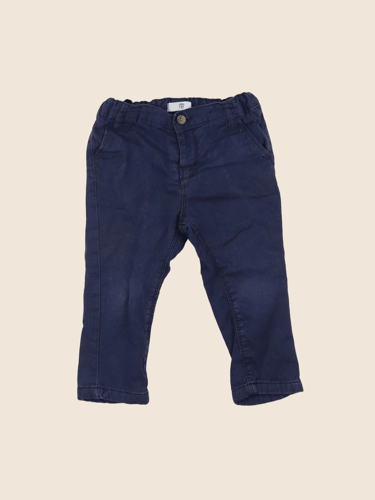 La Redoute - pantalon bleu - 12 mois