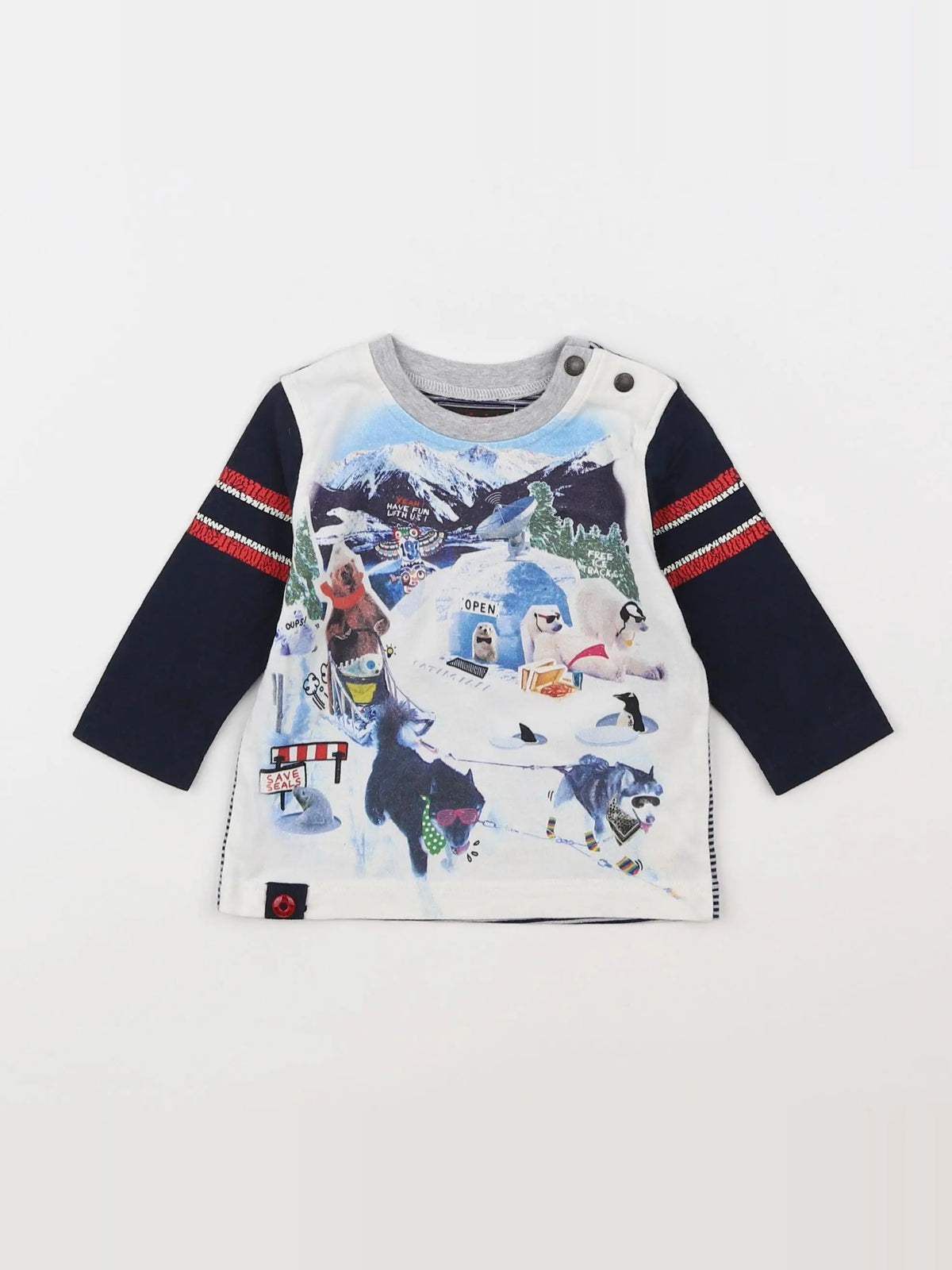 Catimini - tee-shirt blanc - 6 mois