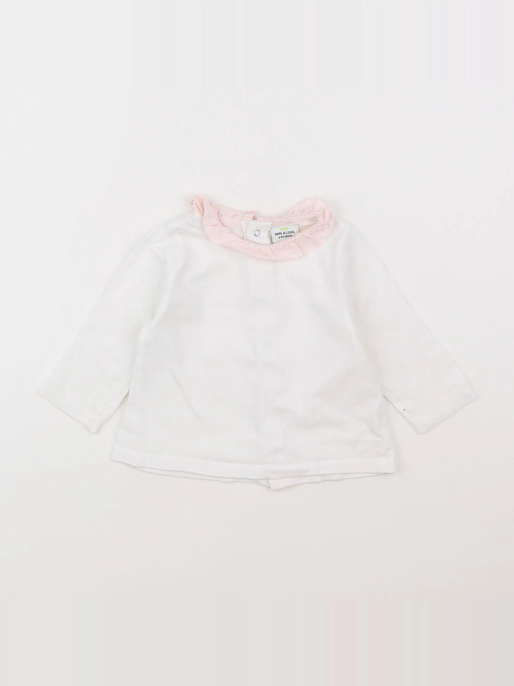 Tape à l'oeil - tee-shirt blanc - 6 mois