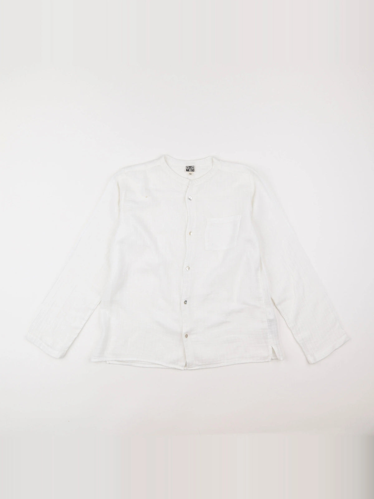 Bonton - chemise blanc - 10 ans