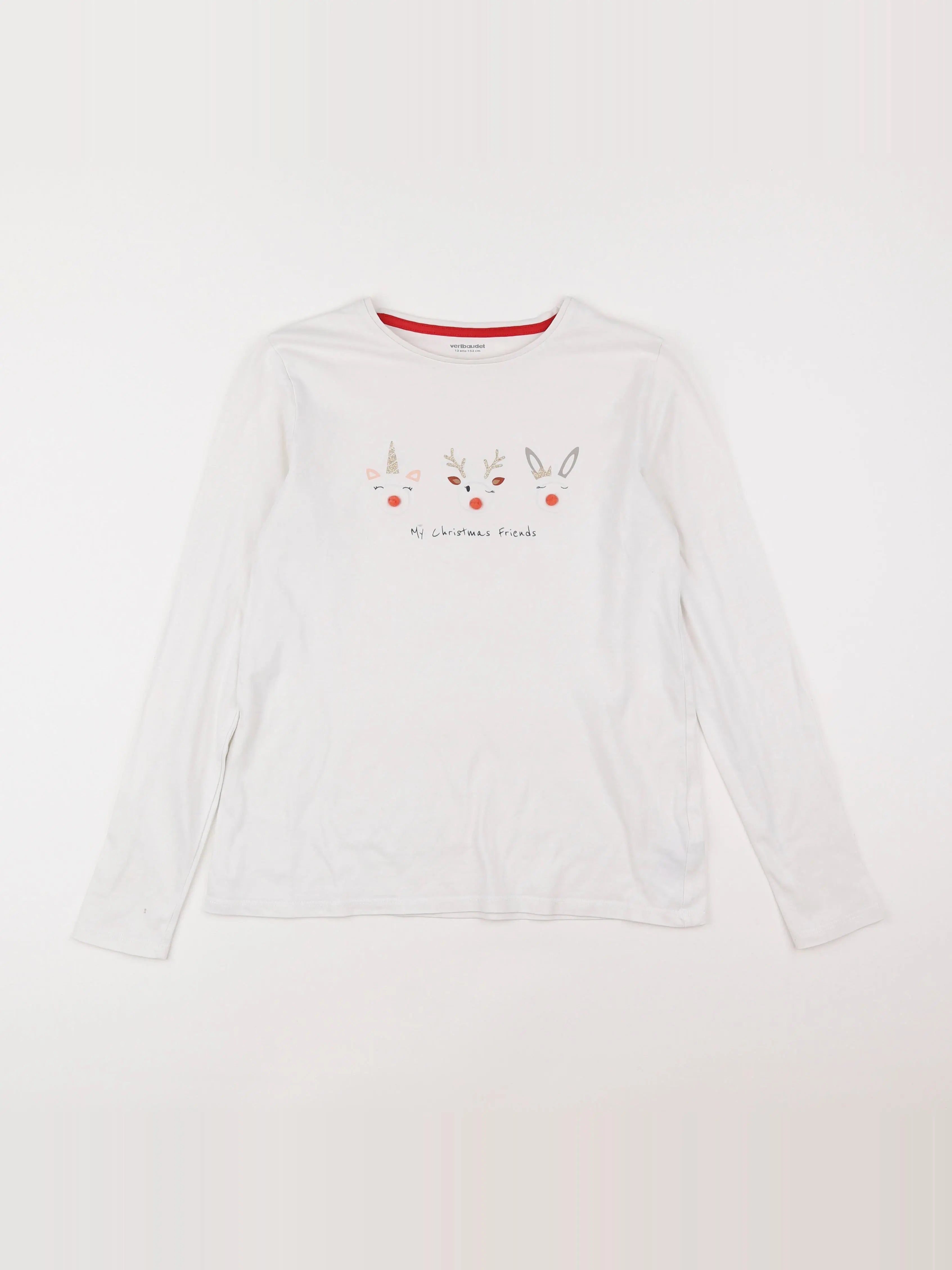 Vertbaudet - tee-shirt blanc - 12 ans