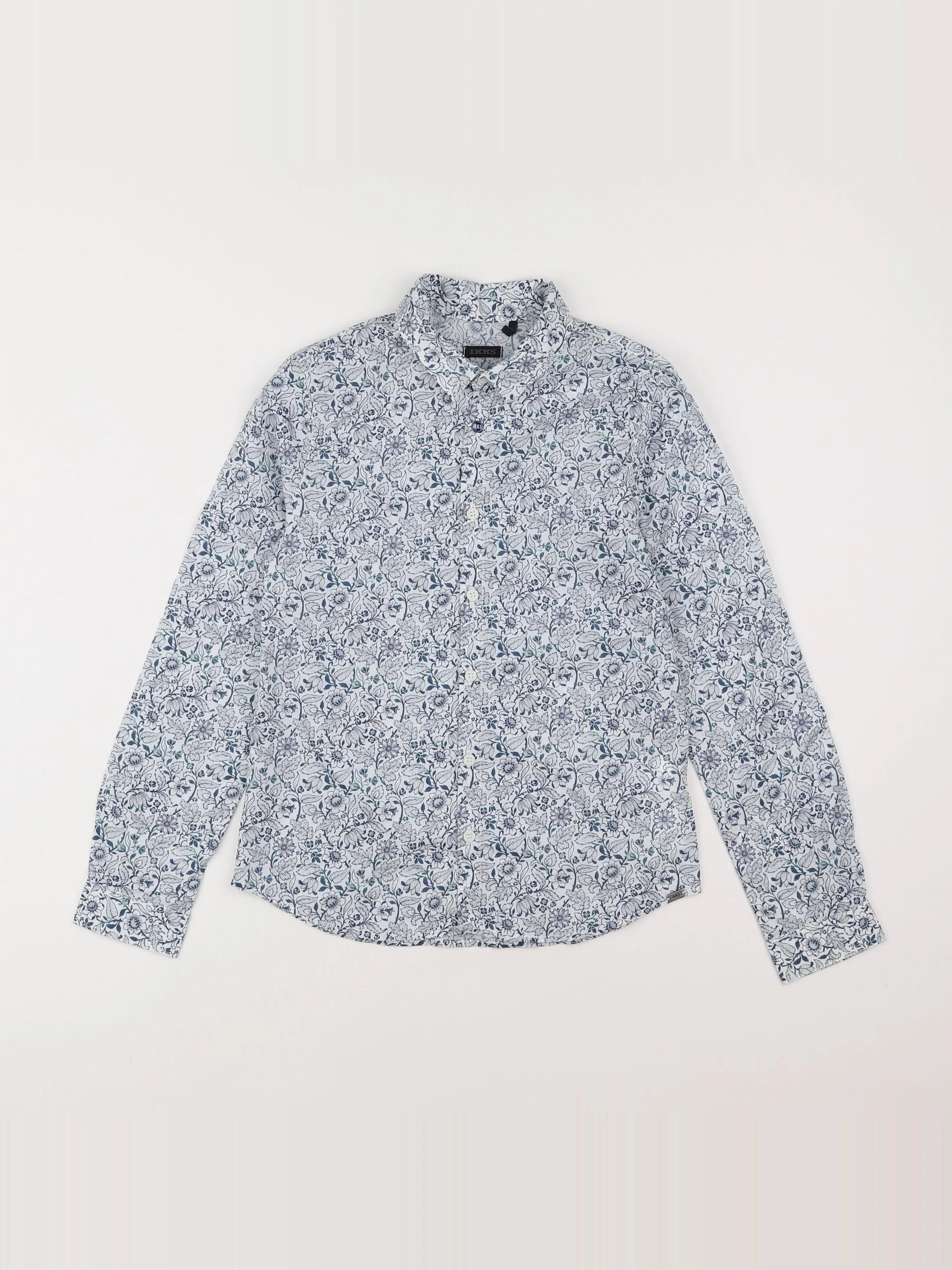 IKKS - chemise blanc, bleu - 10 ans