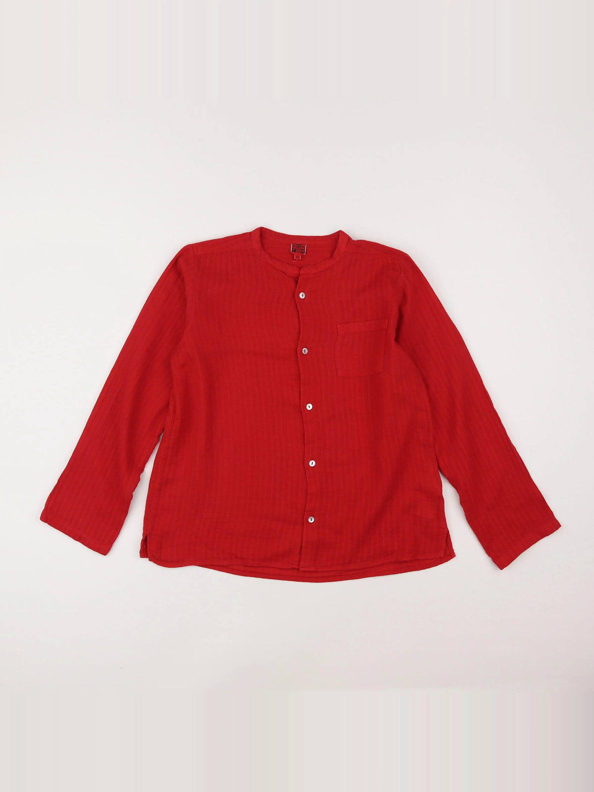 Bonton - chemise rouge - 10 ans
